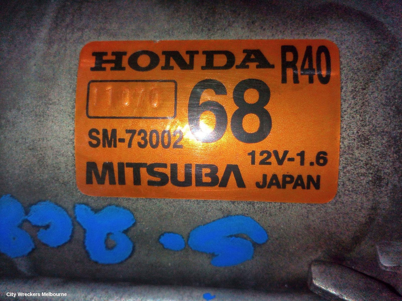 HONDA ACCORD STARTER, 2.4, K24Z3, 8TH GEN, EURO (VIN JHMCU), 06/2008 - 12/2015