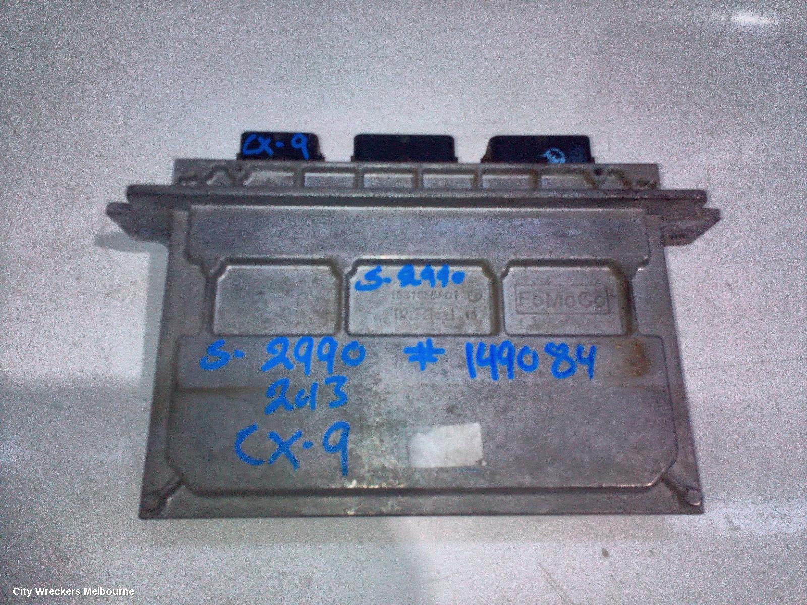 MAZDA CX9 ECU, ENGINE ECU, 3.7, PETROL, AUTO T/M, ECU ONLY, TB, 12/2007 - 12/2015