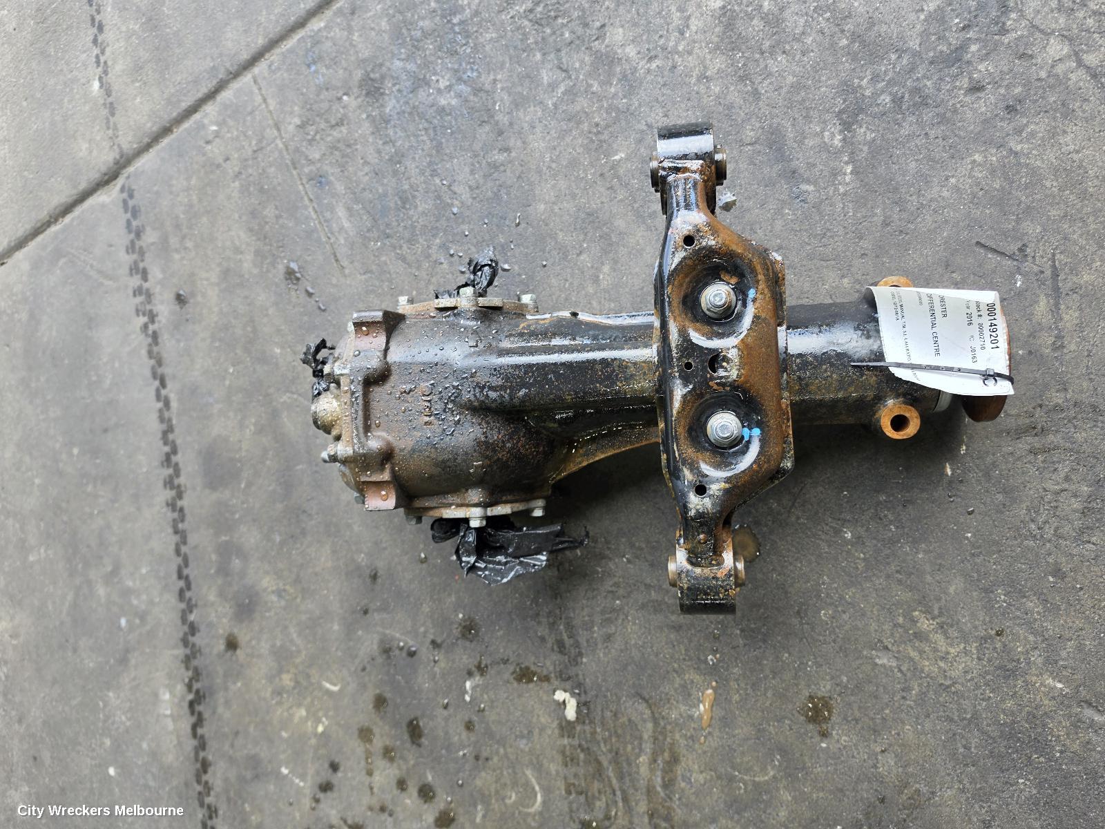 SUBARU FORESTER DIFFERENTIAL CENTRE, 2.0, EE20, MANUAL T/M, SJ, 4.444 RATIO, NON LSD (X3 CODE), 12/2012 - 08/2018