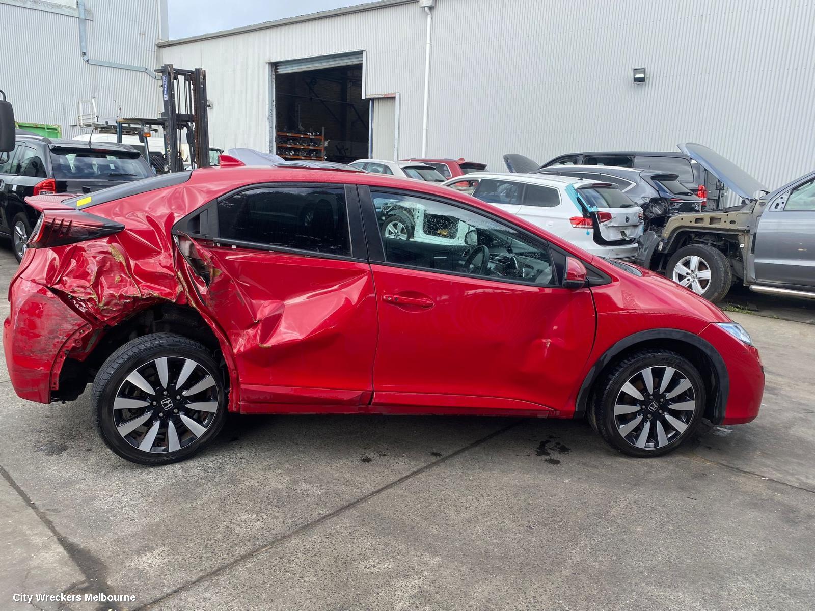HONDA CIVIC LEFT FRONT WINDOW REG/MOTOR, 9TH GEN, HATCH (VIN SHHFK), 02/2012 - 04/2016