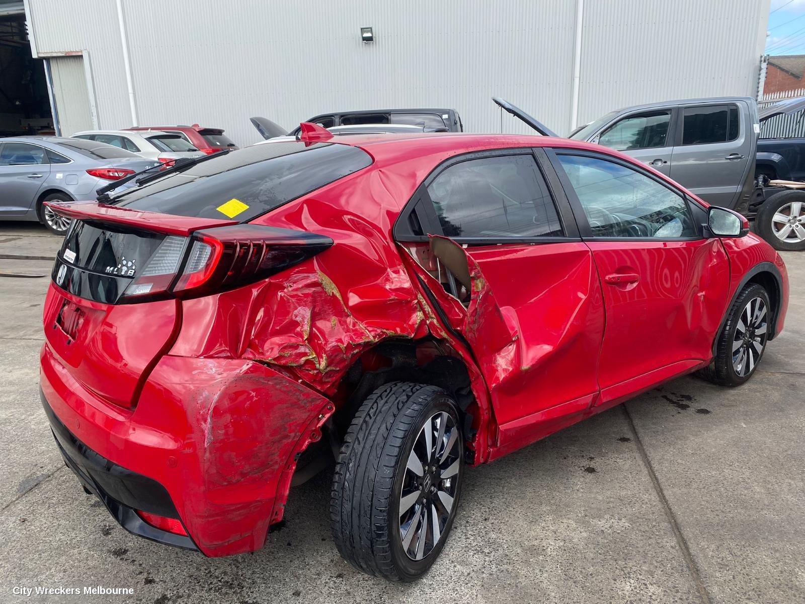 HONDA CIVIC LEFT FRONT WINDOW REG/MOTOR, 9TH GEN, HATCH (VIN SHHFK), 02/2012 - 04/2016