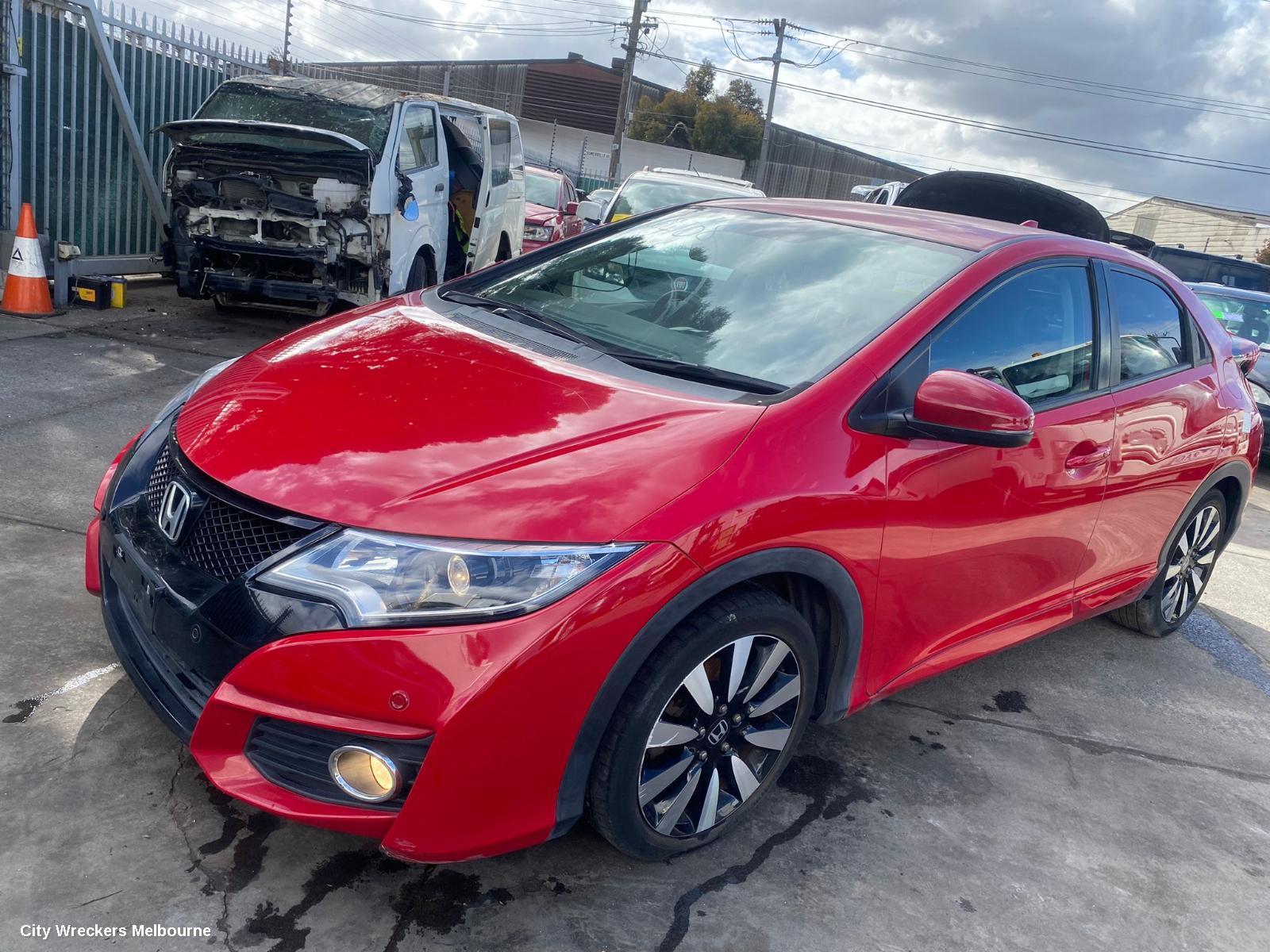 HONDA CIVIC LEFT FRONT WINDOW REG/MOTOR, 9TH GEN, HATCH (VIN SHHFK), 02/2012 - 04/2016