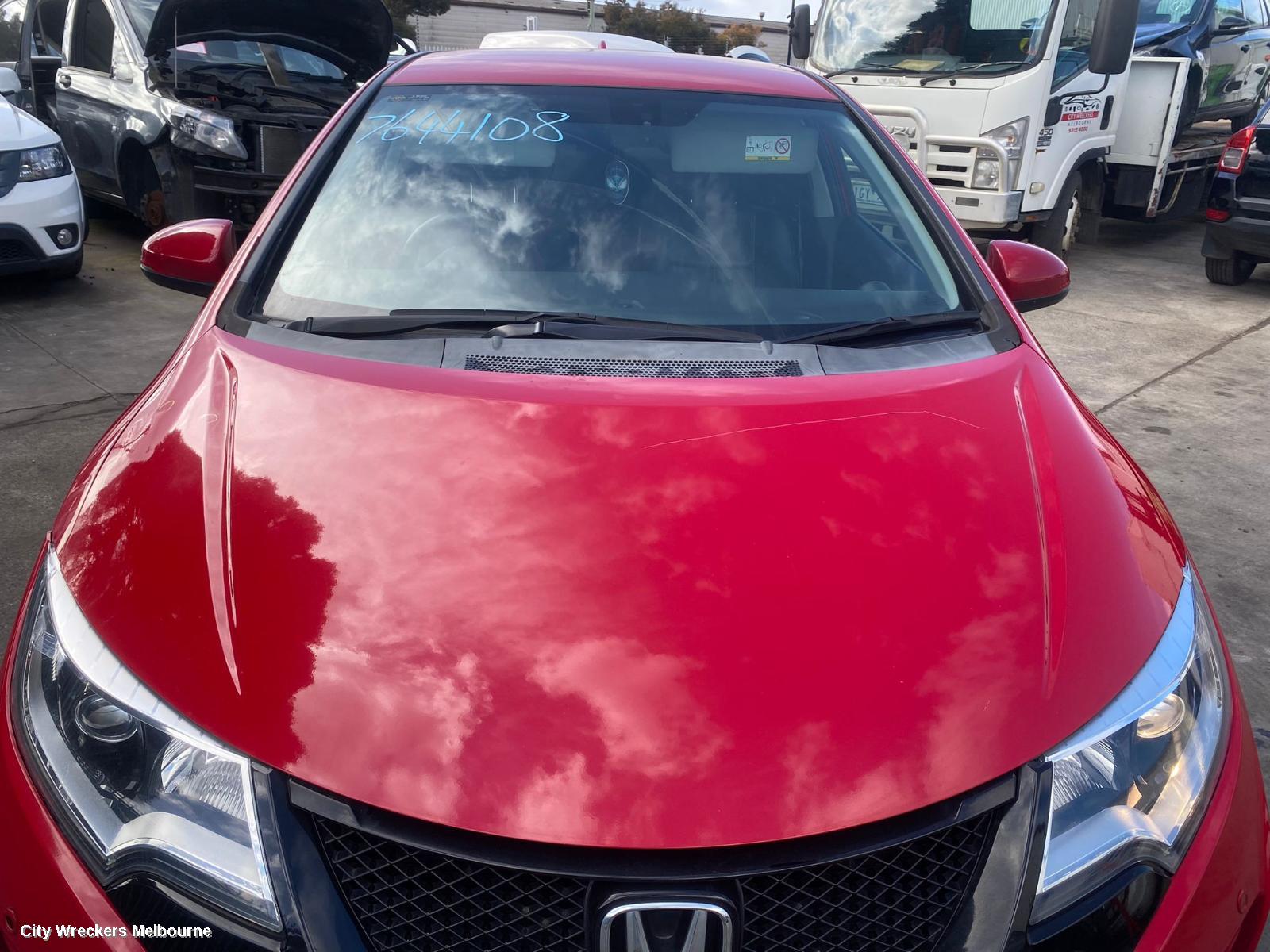 HONDA CIVIC LEFT FRONT WINDOW REG/MOTOR, 9TH GEN, HATCH (VIN SHHFK), 02/2012 - 04/2016