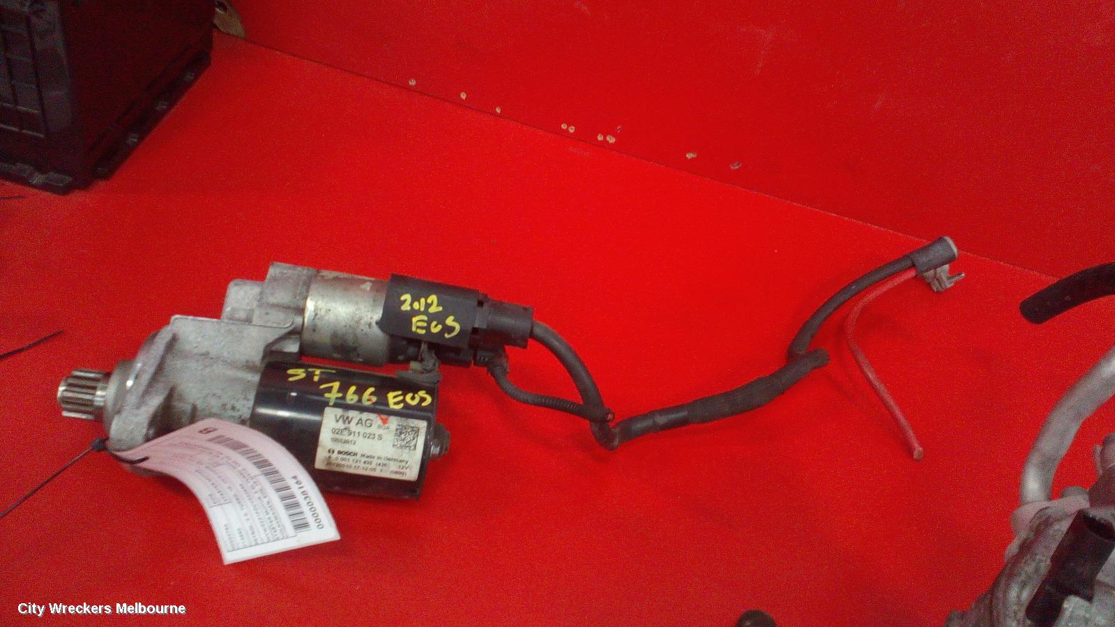VOLKSWAGEN EOS STARTER, PETROL, 2.0, TURBO, 1F, CCZ CODE, 05/2010 - 12/2014