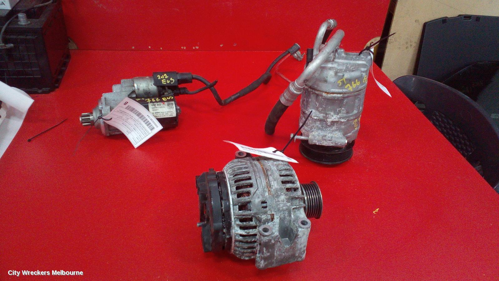 VOLKSWAGEN EOS STARTER, PETROL, 2.0, TURBO, 1F, CCZ CODE, 05/2010 - 12/2014