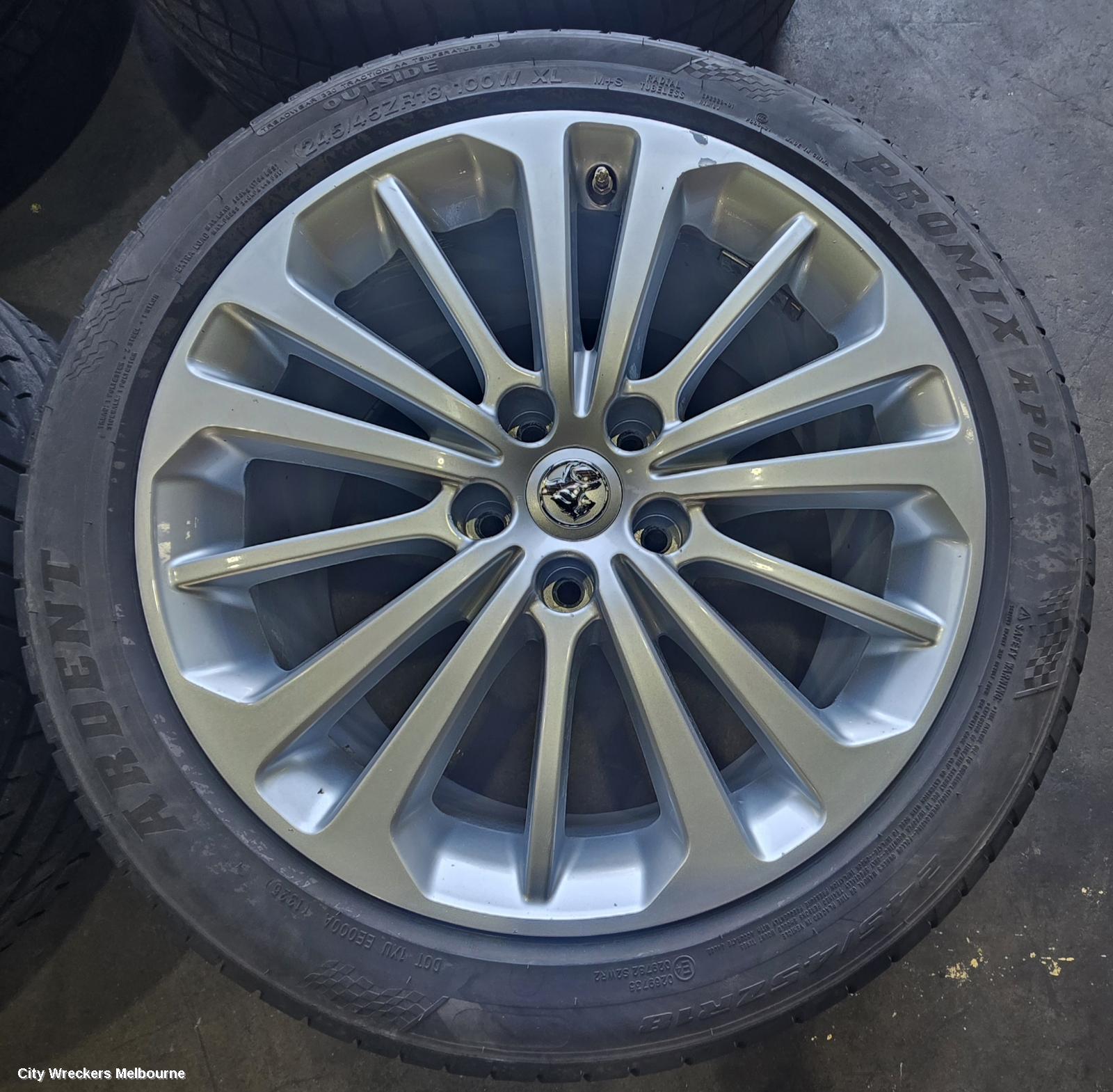 HOLDEN COMMODORE WHEEL MAG, FACTORY, 18X8.5IN, RS, ZB, 10/2017 - 12/2020