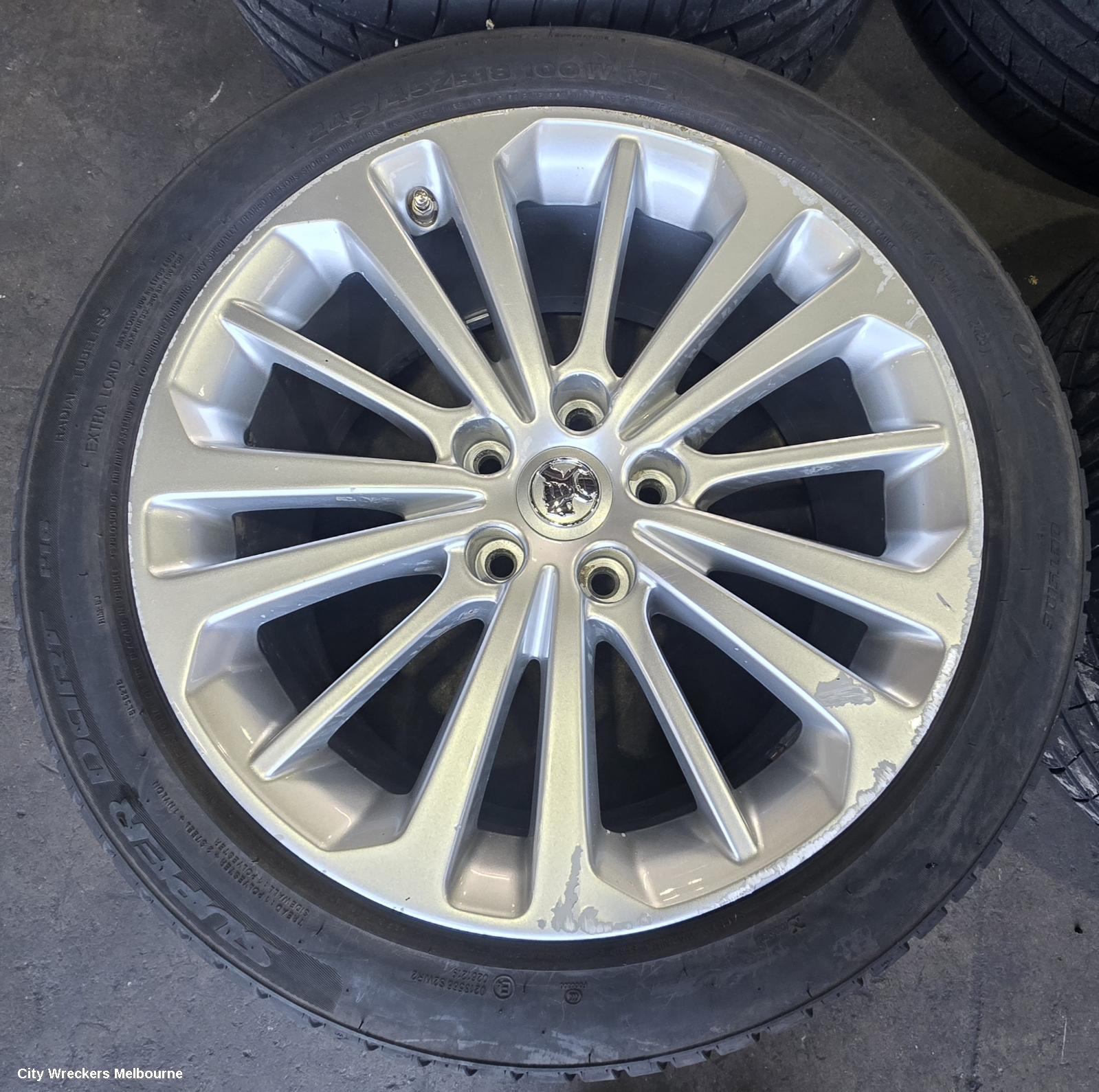 HOLDEN COMMODORE WHEEL MAG, FACTORY, 18X8.5IN, RS, ZB, 10/2017 - 12/2020