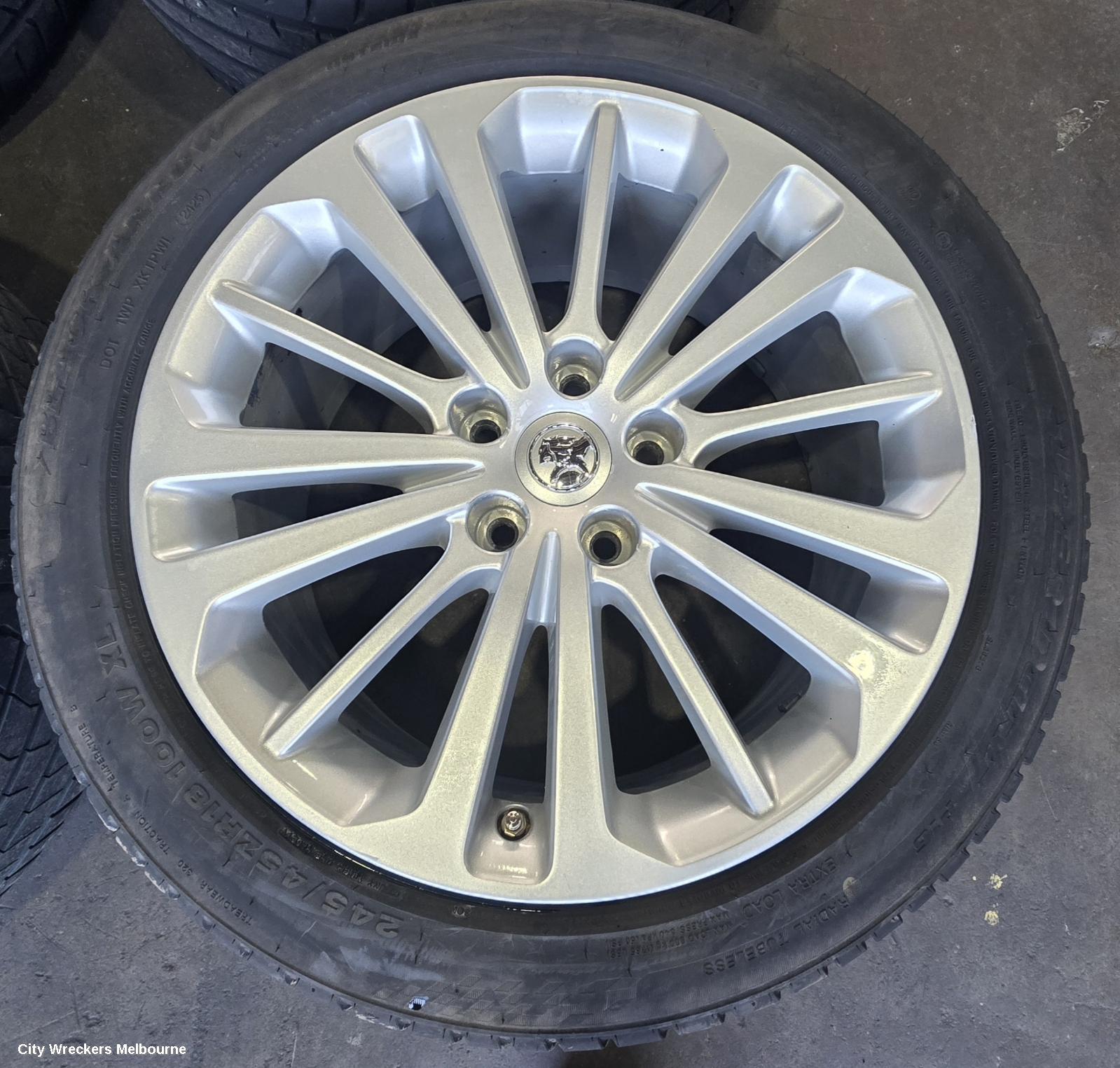 HOLDEN COMMODORE WHEEL MAG, FACTORY, 18X8.5IN, RS, ZB, 10/2017 - 12/2020
