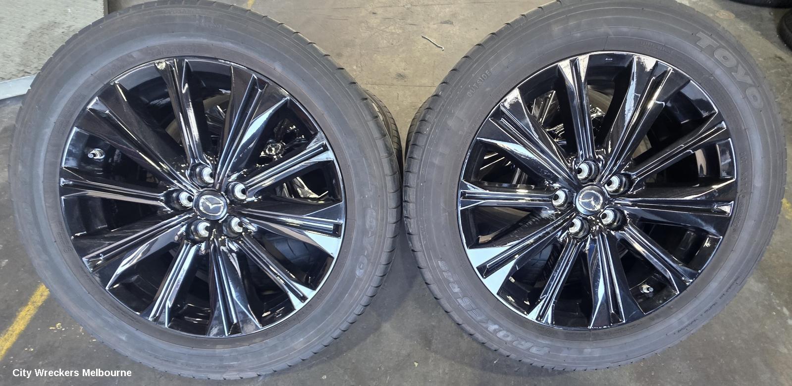 MAZDA CX5 WHEEL MAG, FACTORY, 19X7IN, 10 SPOKE, HIGH GLOSS BLACK, KF, 02/2017 - 03/2026