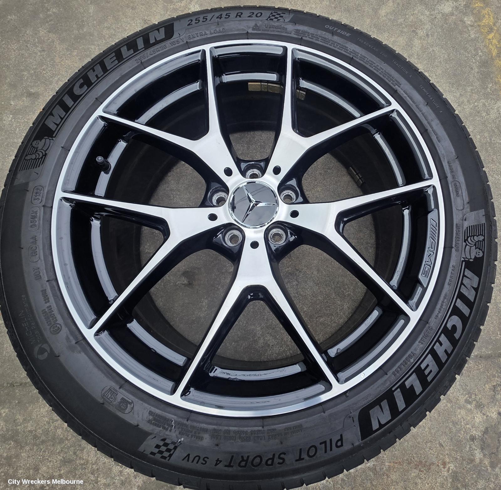 MERCEDES GLC CLASS WHEEL MAG, FACTORY, FRONT, 20X8.5IN, 5 TWIN SPOKE, BICOLOUR, X253/C253, 09/2019 - 03/2023