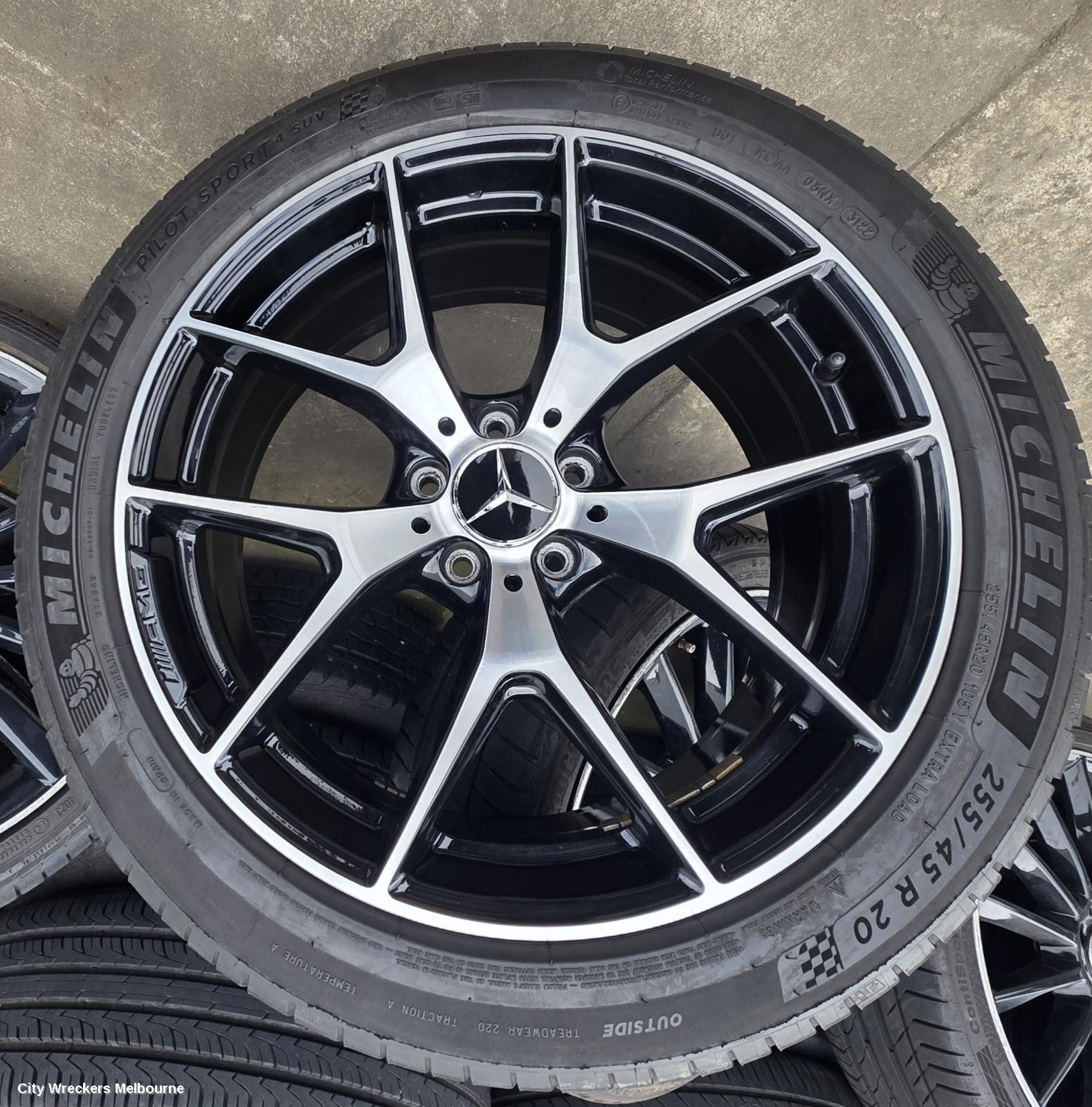 MERCEDES GLC CLASS WHEEL MAG, FACTORY, FRONT, 20X8.5IN, 5 TWIN SPOKE, BICOLOUR, X253/C253, 09/2019 - 03/2023