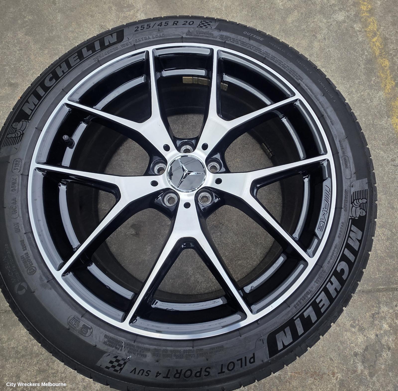 MERCEDES GLC CLASS WHEEL MAG, FACTORY, FRONT, 20X8.5IN, 5 TWIN SPOKE, BICOLOUR, X253/C253, 09/2019 - 03/2023