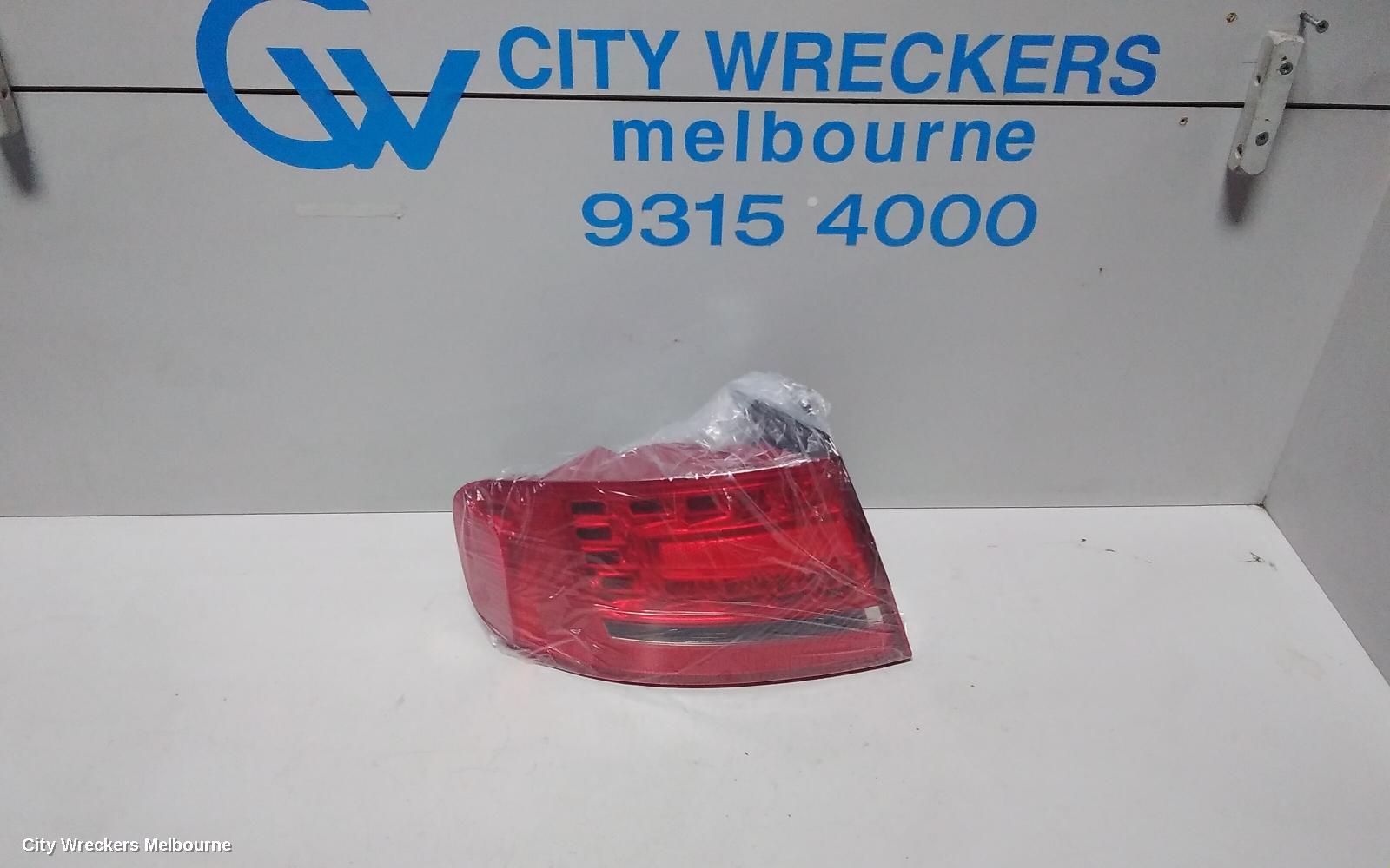 AUDI A4 LEFT TAILLIGHT, B8 8K (A4/S4), SEDAN, LED TYPE, 02/2008 - 06/2012
