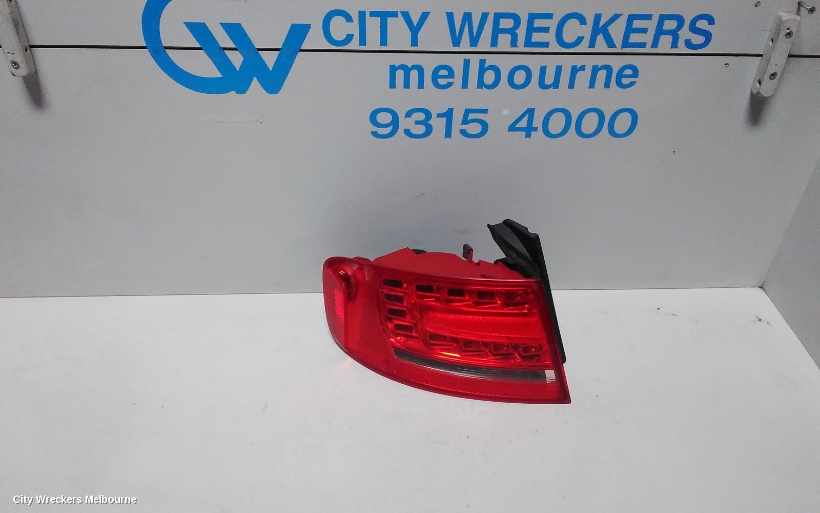 AUDI A4 LEFT TAILLIGHT, B8 8K (A4/S4), SEDAN, LED TYPE, 02/2008 - 06/2012