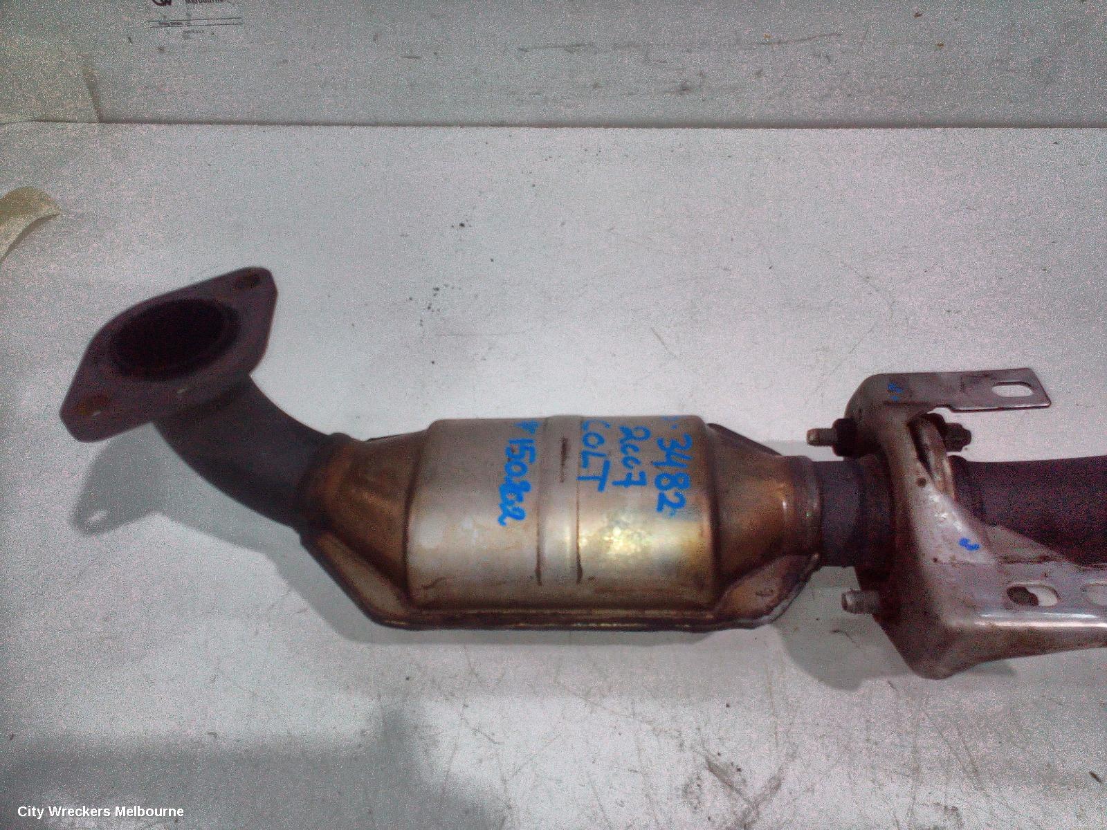 MITSUBISHI COLT CATALYTIC CONVERTER, UNDER CAR, RG, 01/2002 - 11/2011