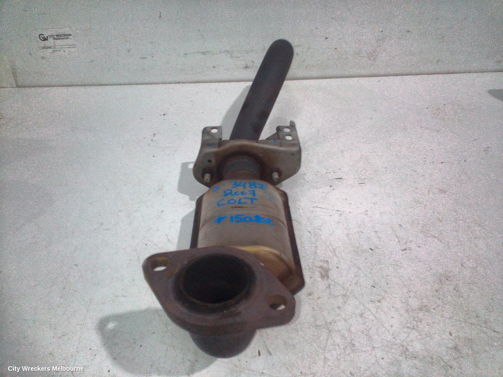 MITSUBISHI COLT CATALYTIC CONVERTER, UNDER CAR, RG, 01/2002 - 11/2011