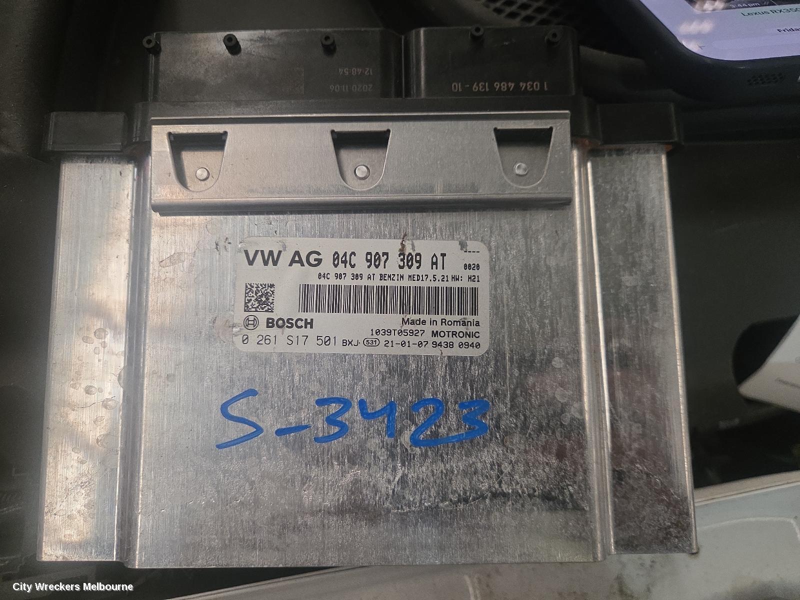 VOLKSWAGEN POLO ECU, ENGINE ECU, 1.0, PETROL, ECU ONLY, AW-AE, 09/2017 ONWARDS