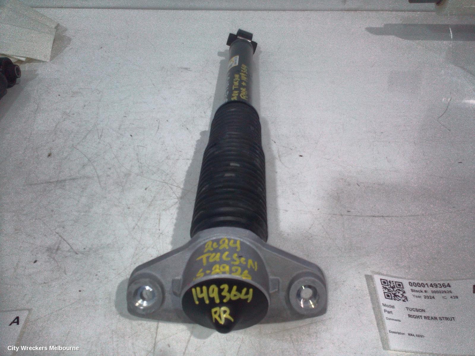 HYUNDAI TUCSON RIGHT REAR STRUT, NX4, 02/2021 ONWARDS