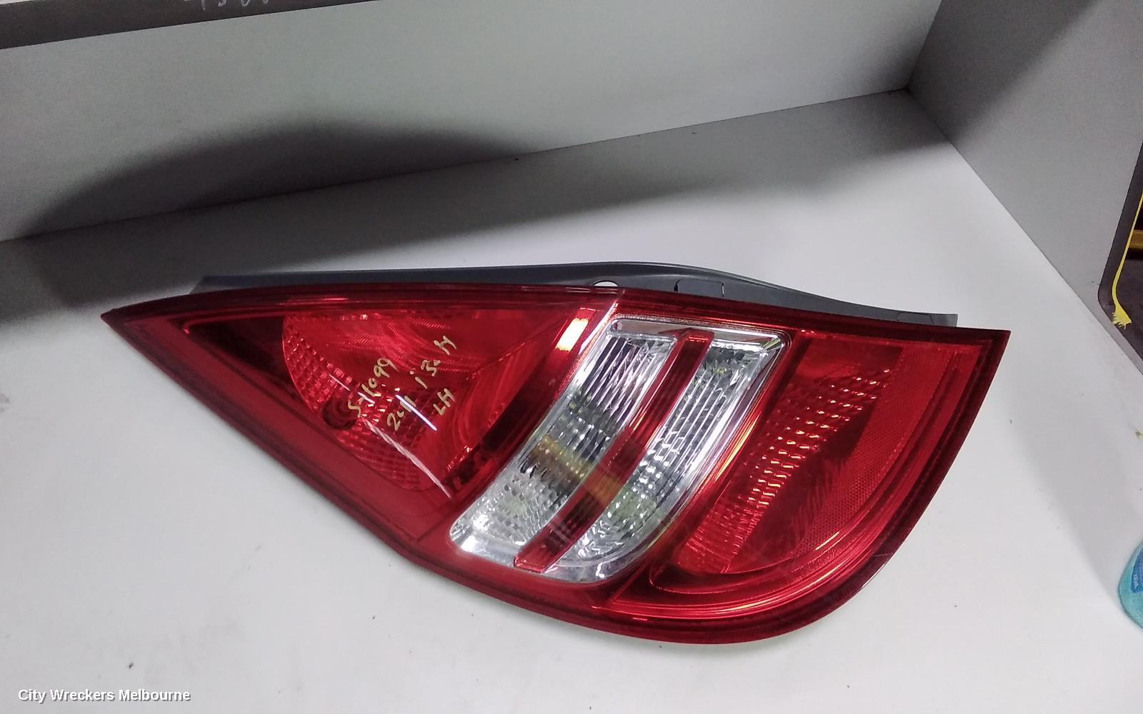 HYUNDAI I30 LEFT TAILLIGHT, FD, HATCH, 09/2007 - 04/2012