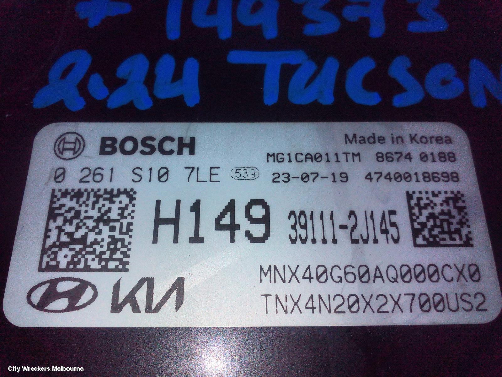 HYUNDAI TUCSON ECU, NX4, ENGINE ECU, PETROL, 2.0, G4NL CODE, ECU ONLY, 02/2021 ONWARDS