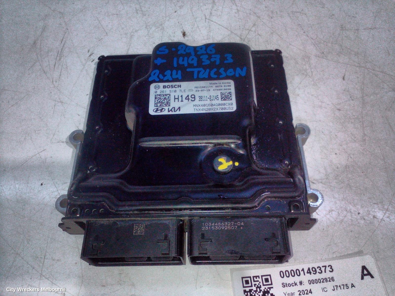 HYUNDAI TUCSON ECU, NX4, ENGINE ECU, PETROL, 2.0, G4NL CODE, ECU ONLY, 02/2021 ONWARDS