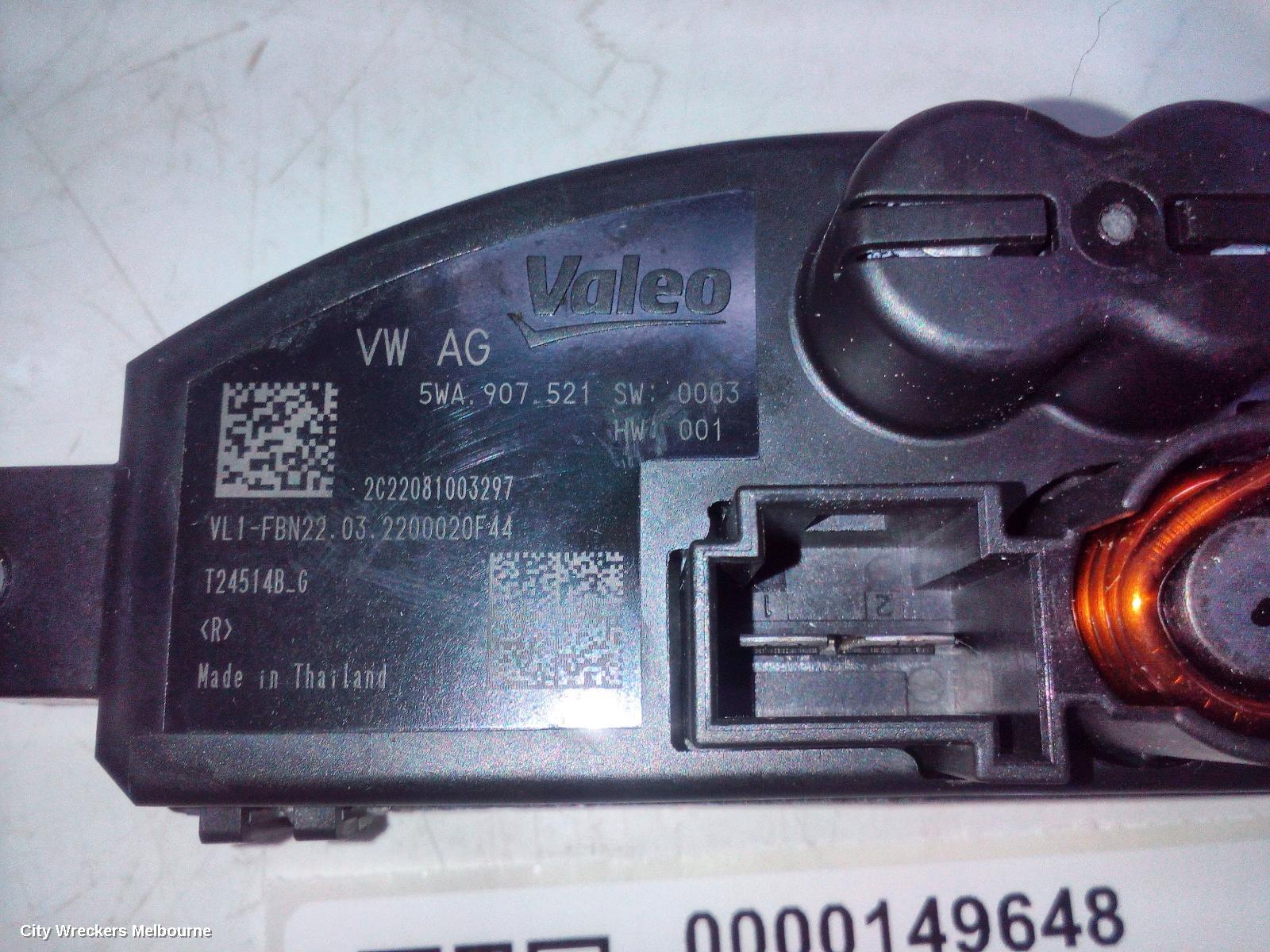 VOLKSWAGEN GOLF FAN SPEED RESISTOR, GEN 8, 09/2020 ONWARDS
