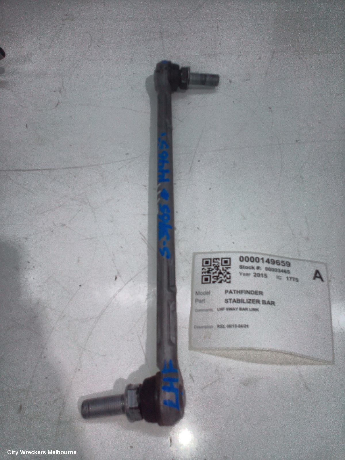NISSAN PATHFINDER STABILISER BAR, R52, 06/2013 - 04/2021