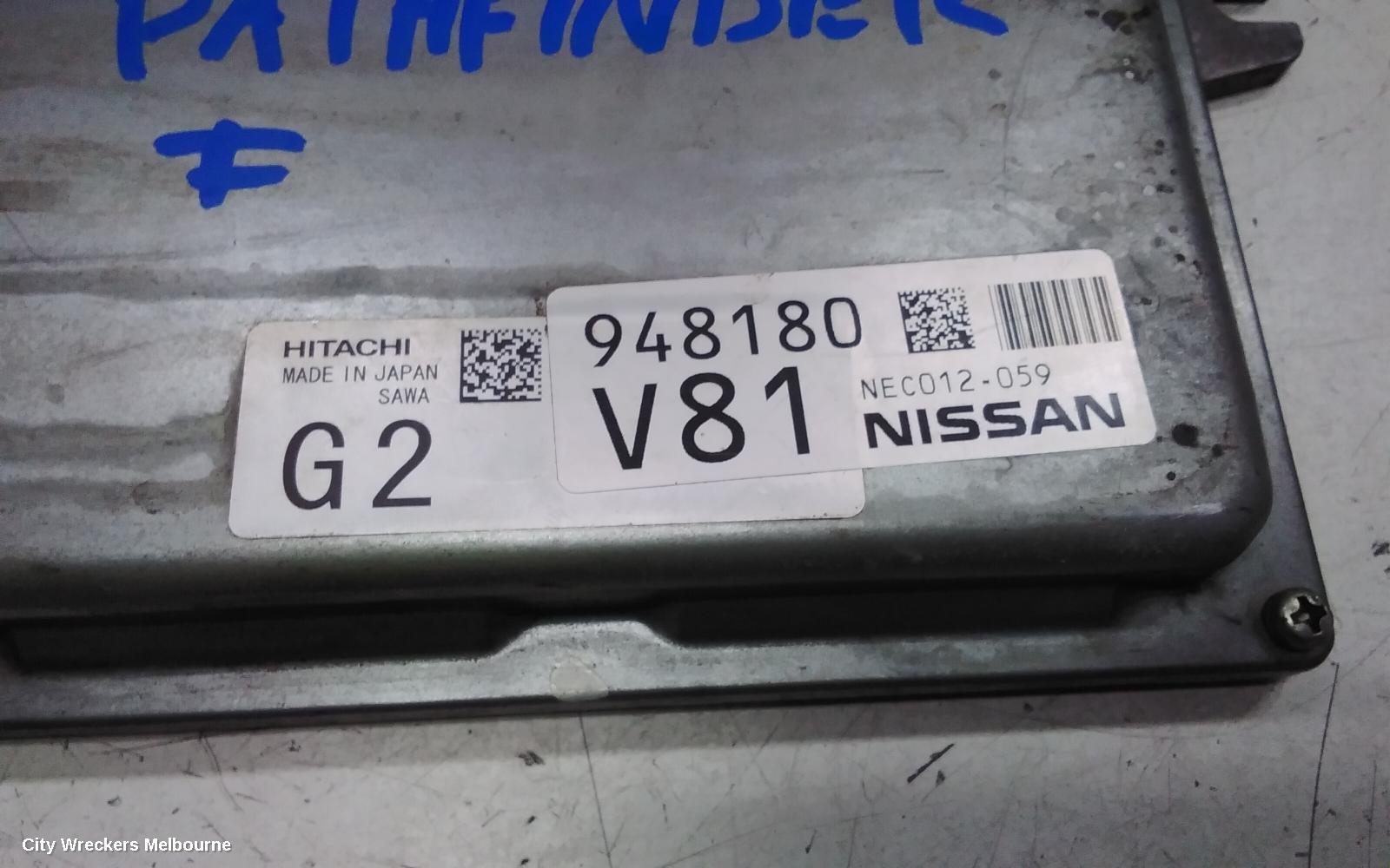 NISSAN PATHFINDER ECU, ENGINE ECU, 3.5, ECU ONLY, R52, 06/2013 - 04/2021
