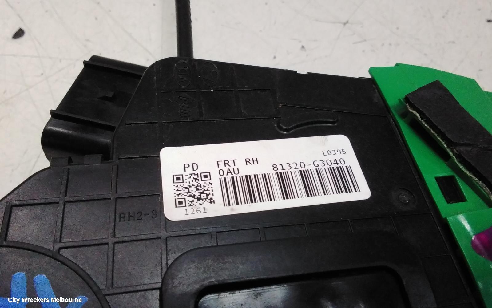HYUNDAI I30 DOOR/BOOT/GATE LOCK, RIGHT FRONT DOOR LOCK, PD, HATCH (S. KOREA VIN KMHH), GO/ACTIVE/ELITE/SR, 03/2017 - 12/2023
