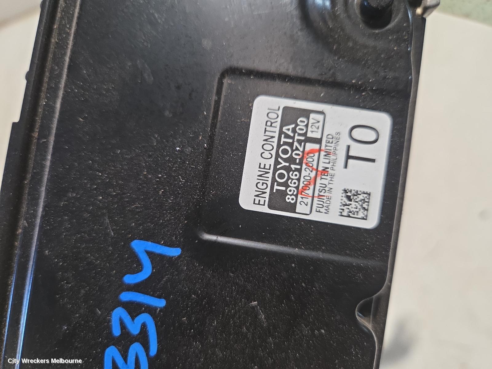 TOYOTA COROLLA ECU, ENGINE ECU, AUTO T/M, ECU ONLY, ZRE172R, 12/2013 - 06/2019