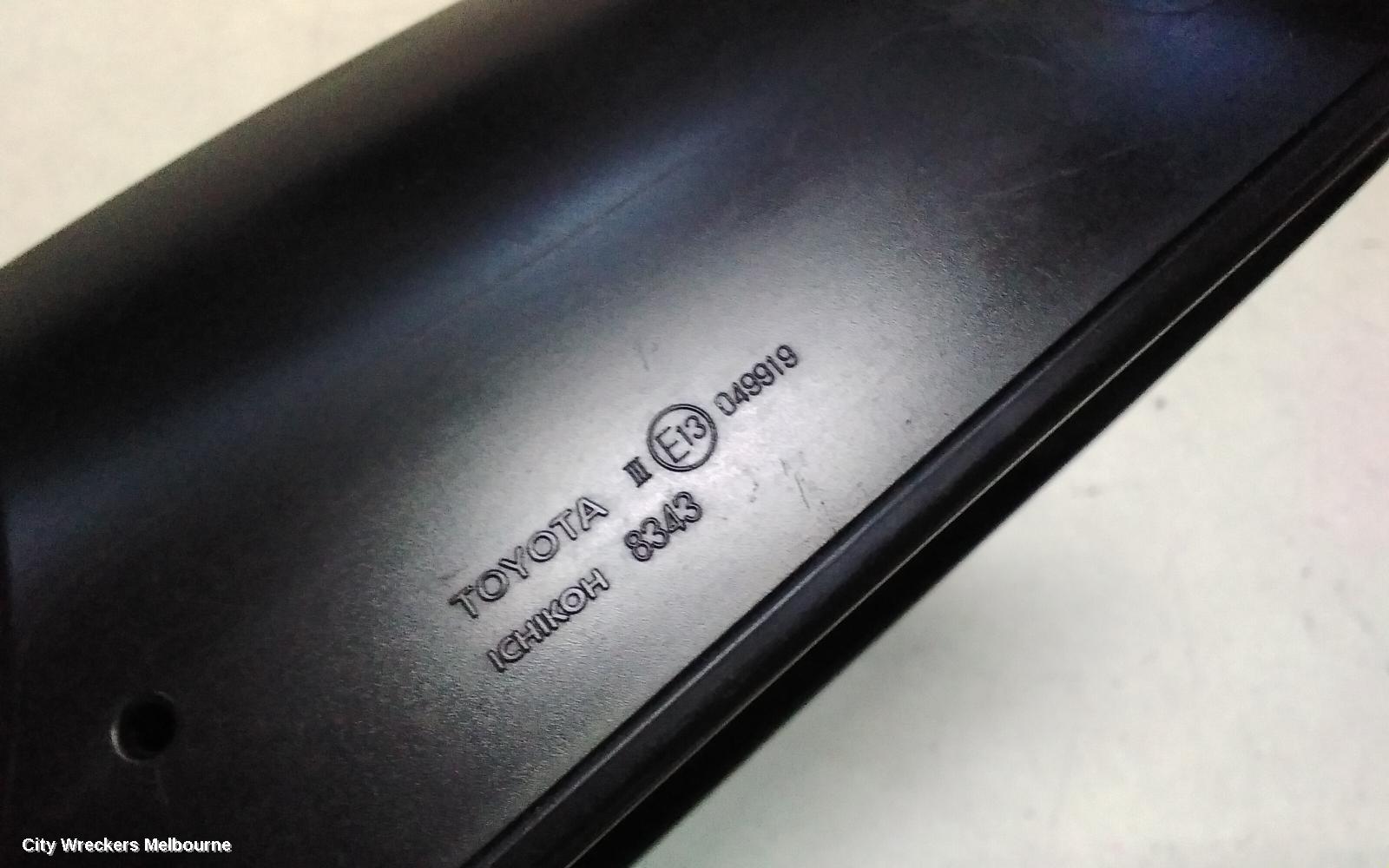 TOYOTA YARIS LEFT DOOR MIRROR, XP210 SERIES, W/ AUTO POWER FOLD, NON BLIND SPOT TYPE, COLOUR CODED, 04/2020 ONWARDS