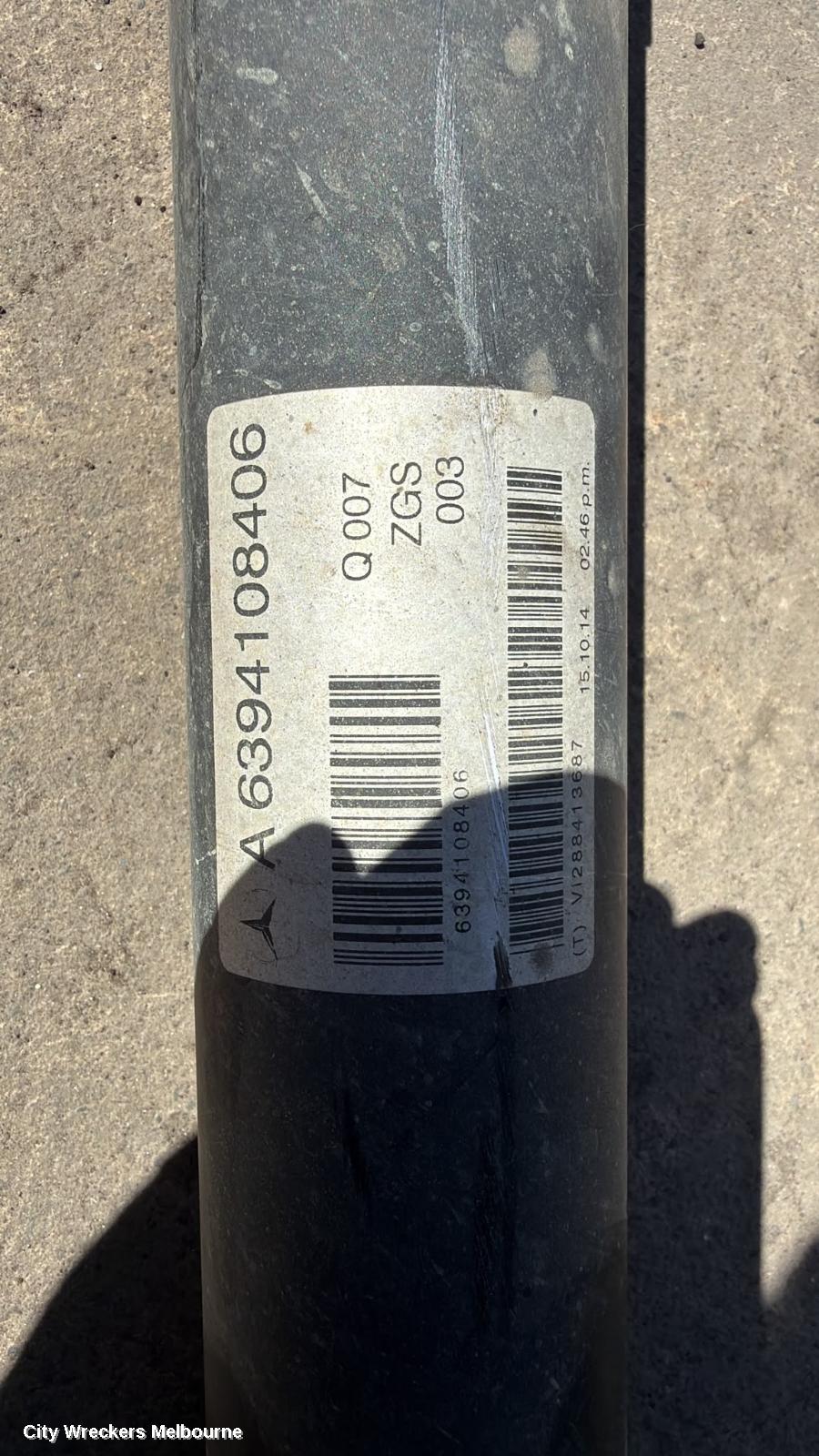 MERCEDES VITO REAR DRIVE SHAFT, 639, P/N A6394108406, 02/2011 - 02/2015