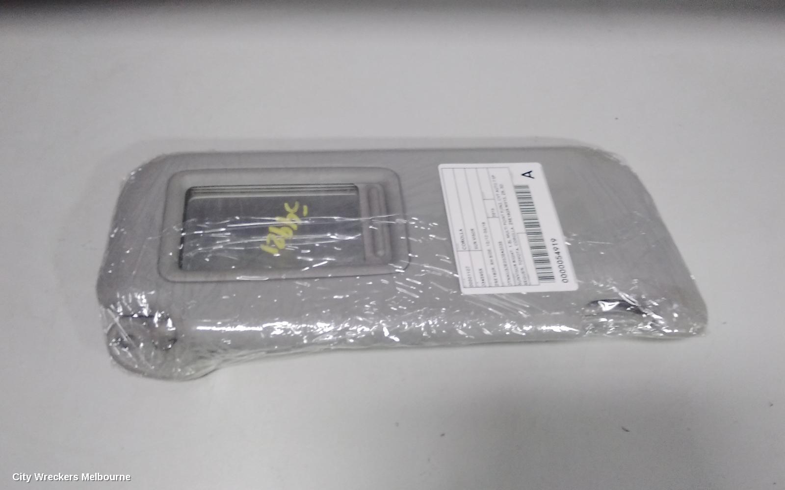TOYOTA COROLLA SUNVISOR, ZRE182R, RH SIDE, 10/2012 - 06/2018