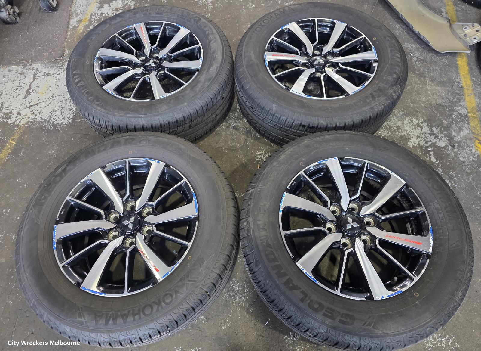 MITSUBISHI TRITON WHEEL MAG, FACTORY, 18X7.5IN, SILVER, MR, 07/2019 - 10/2023