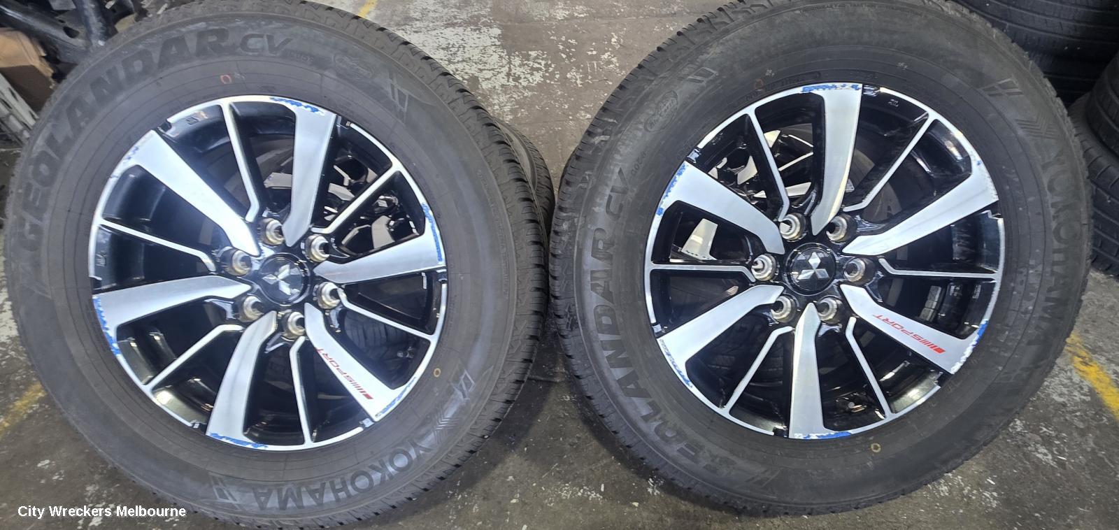 MITSUBISHI TRITON WHEEL MAG, FACTORY, 18X7.5IN, SILVER, MR, 07/2019 - 10/2023