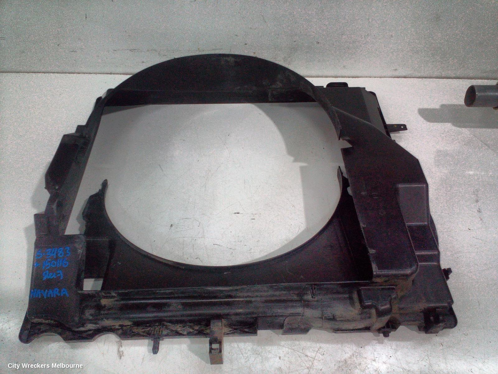 NISSAN NAVARA FAN SHROUD, D40 (VIN VSK), DIESEL, 2.5, YD25, 09/2005 - 08/2015