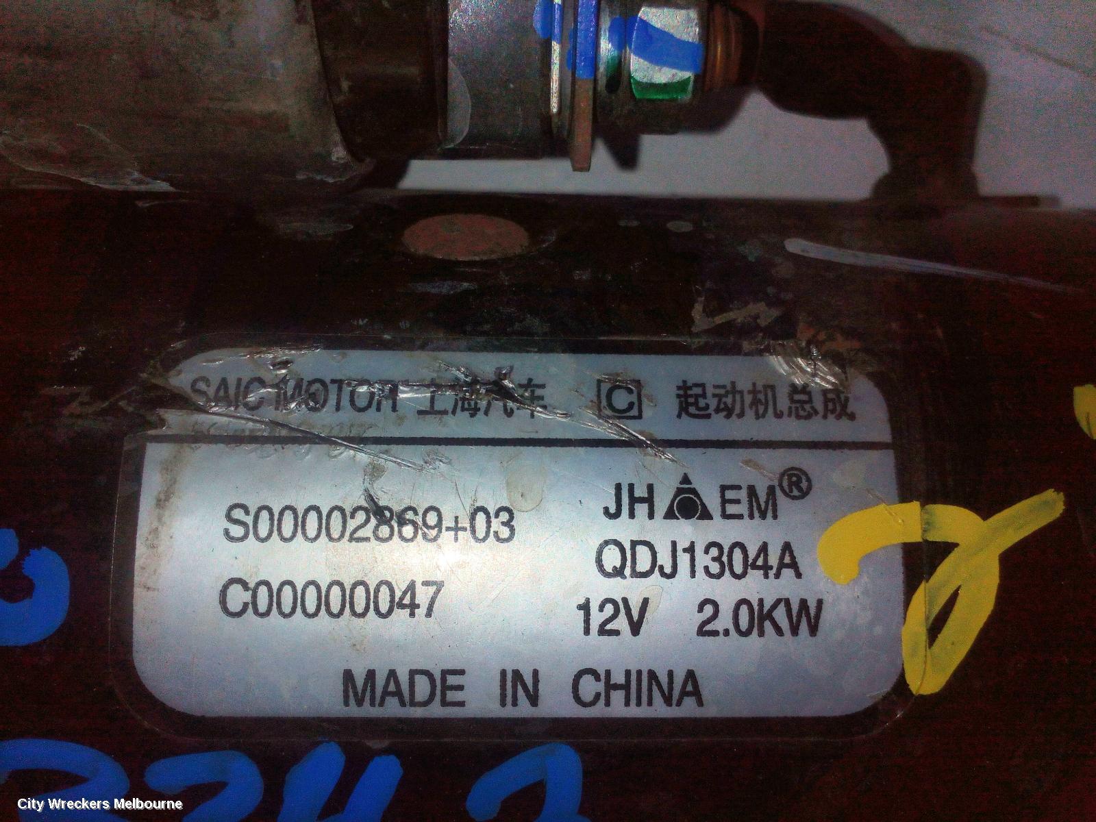 LDV V80 STARTER, DIESEL, 2.5, TURBO, 01/2013 - 12/2023