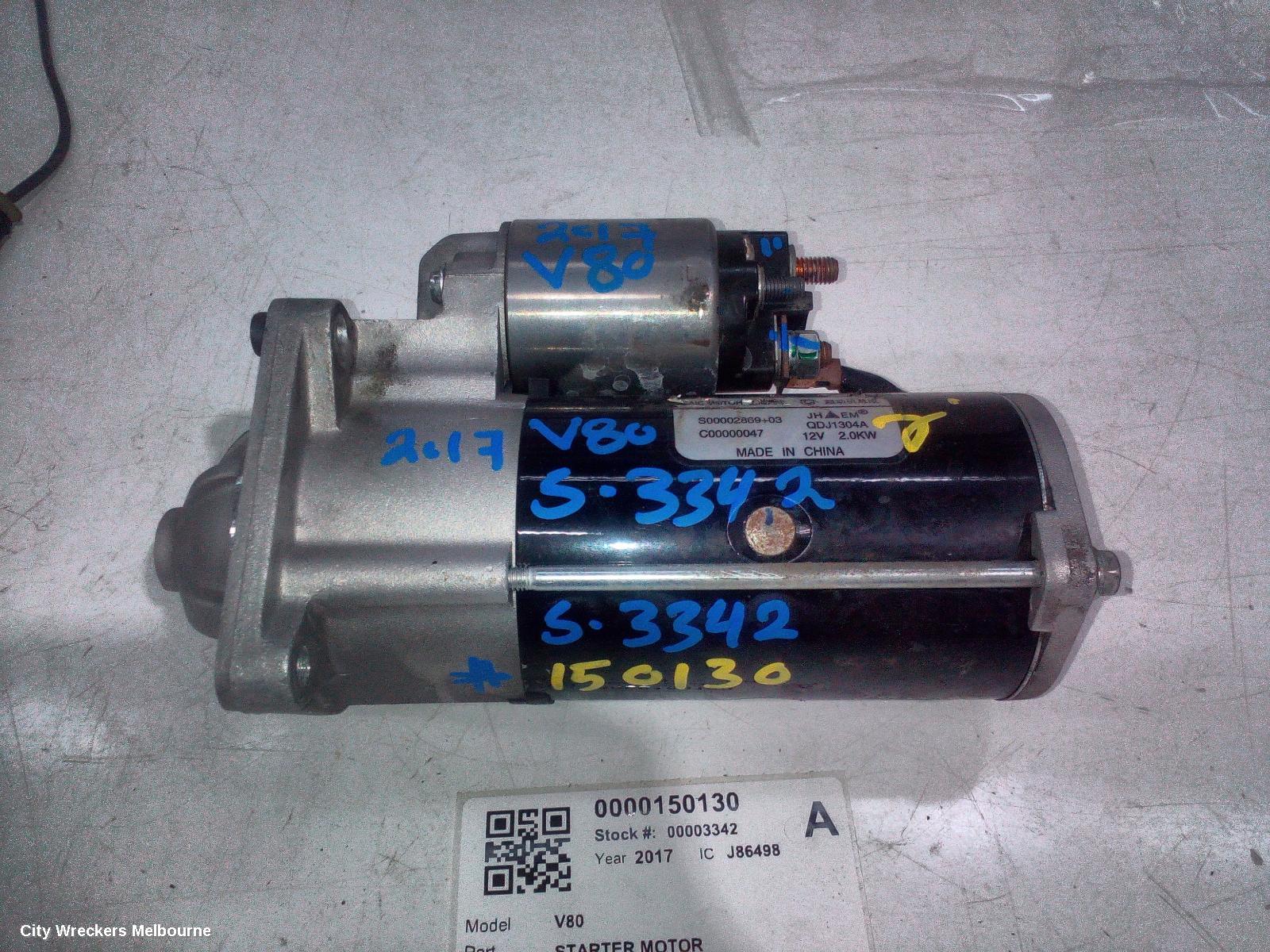 LDV V80 STARTER, DIESEL, 2.5, TURBO, 01/2013 - 12/2023