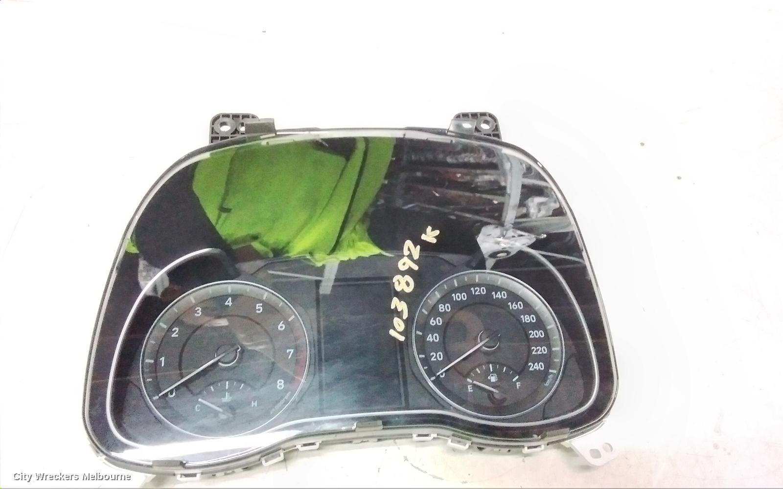 HYUNDAI KONA INSTRUMENT CLUSTER, INSTRUMENT CLUSTER, STANDARD TYPE, OS, 09/2017 - 07/2023