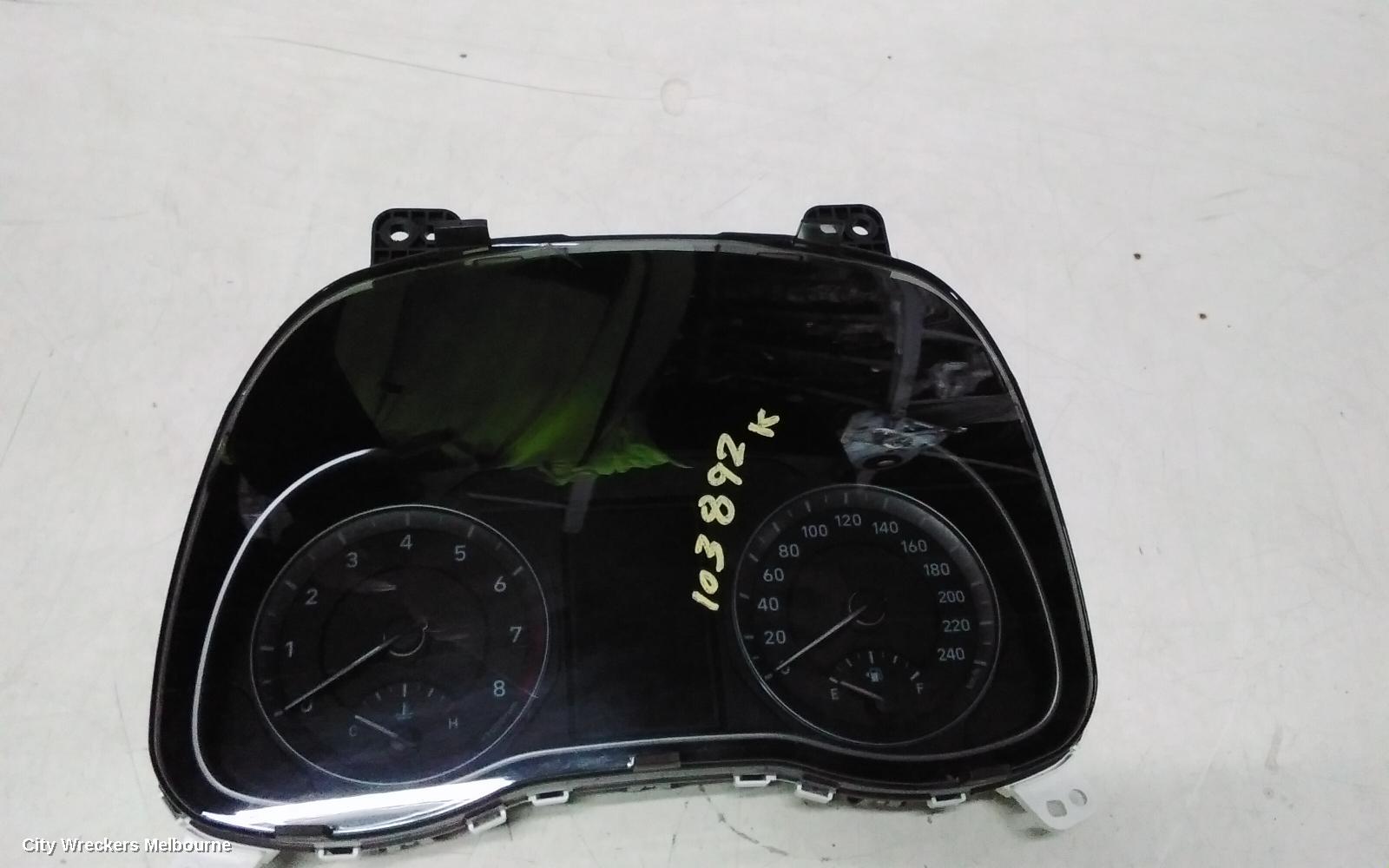 HYUNDAI KONA INSTRUMENT CLUSTER, INSTRUMENT CLUSTER, STANDARD TYPE, OS, 09/2017 - 07/2023
