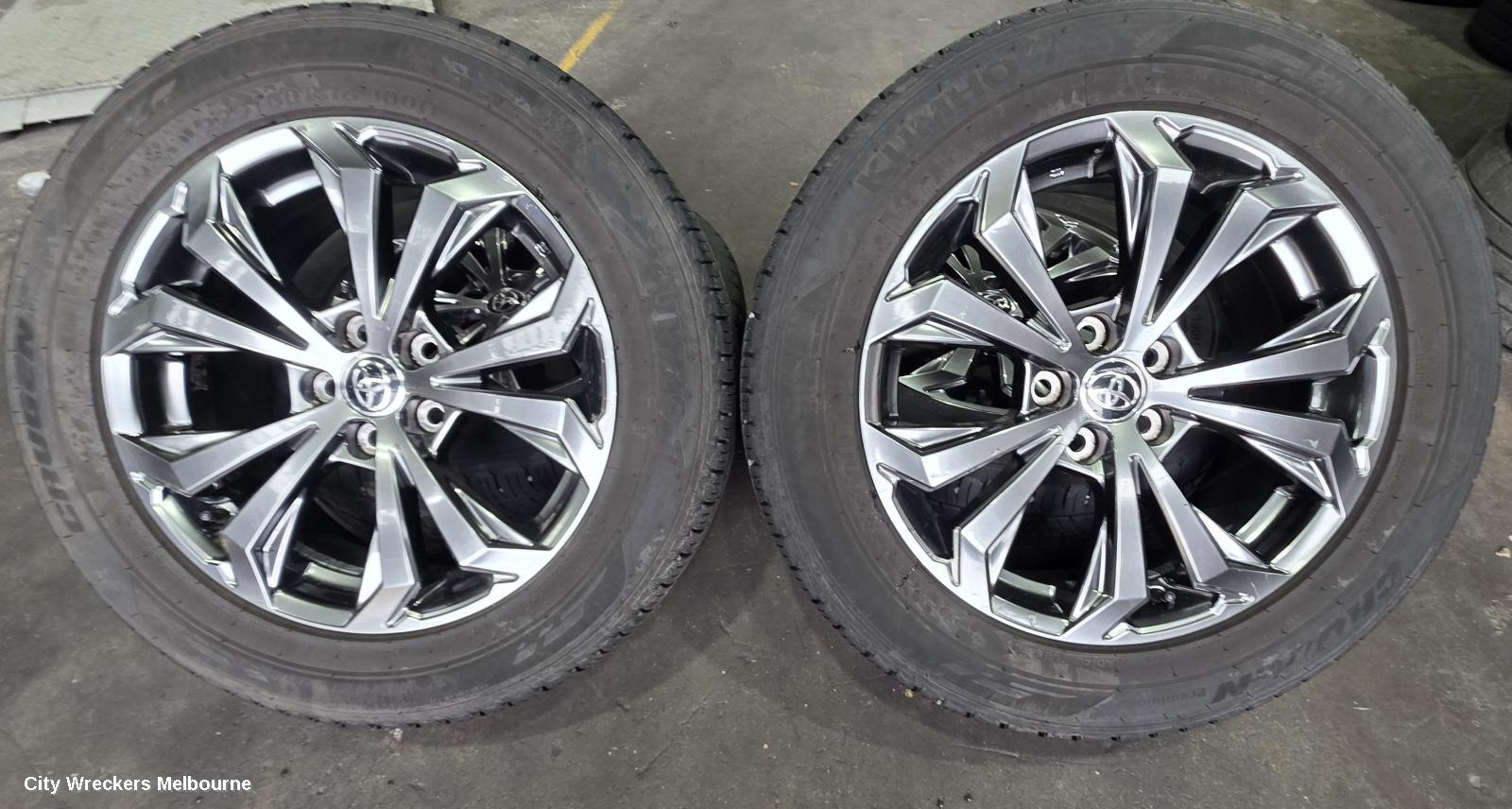 TOYOTA RAV4 WHEEL MAG, XA60, FACTORY, 18X7.5IN, 5 V SPOKE, GREY, 12/2025 ONWARDS