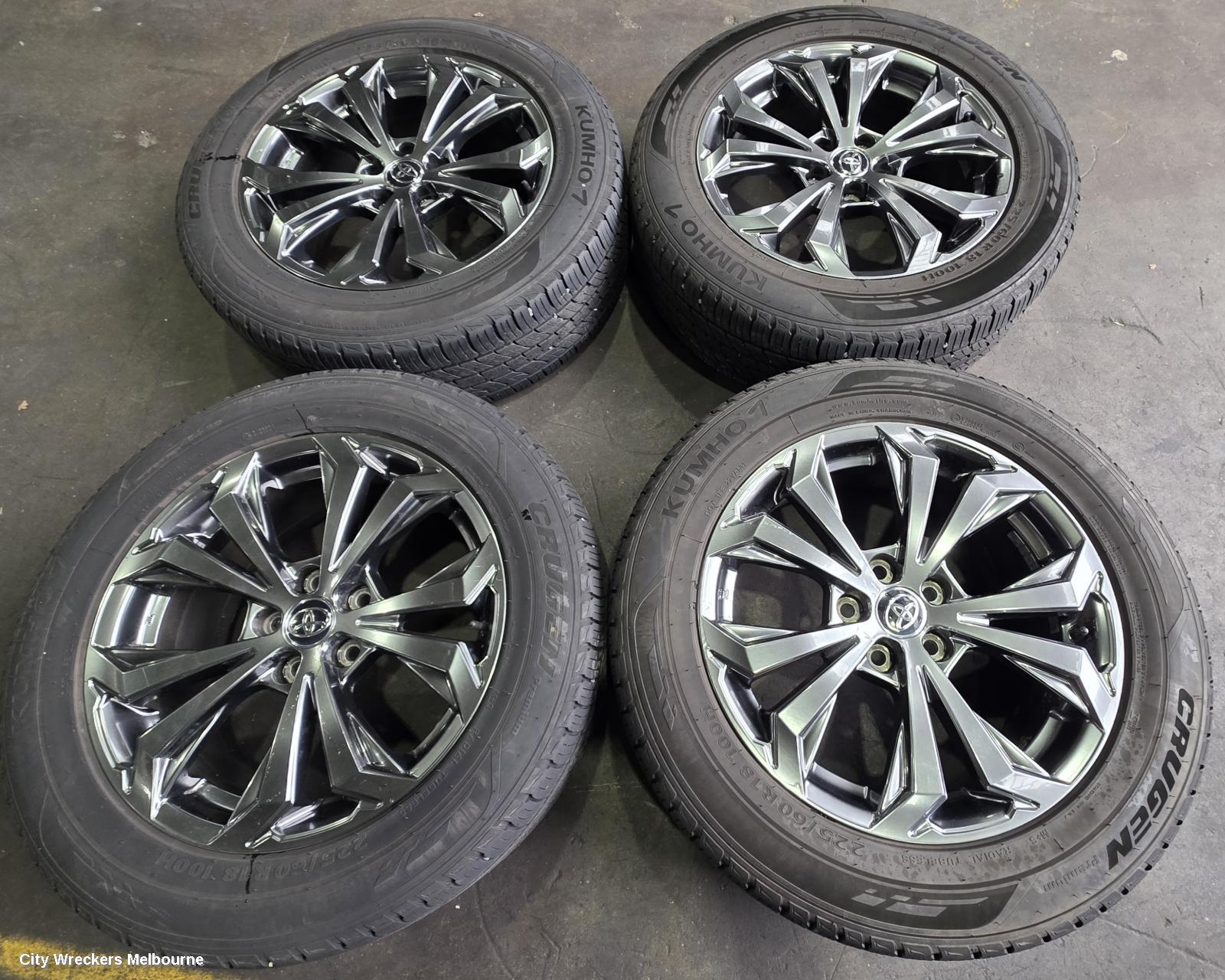TOYOTA RAV4 WHEEL MAG, XA60, FACTORY, 18X7.5IN, 5 V SPOKE, GREY, 12/2025 ONWARDS