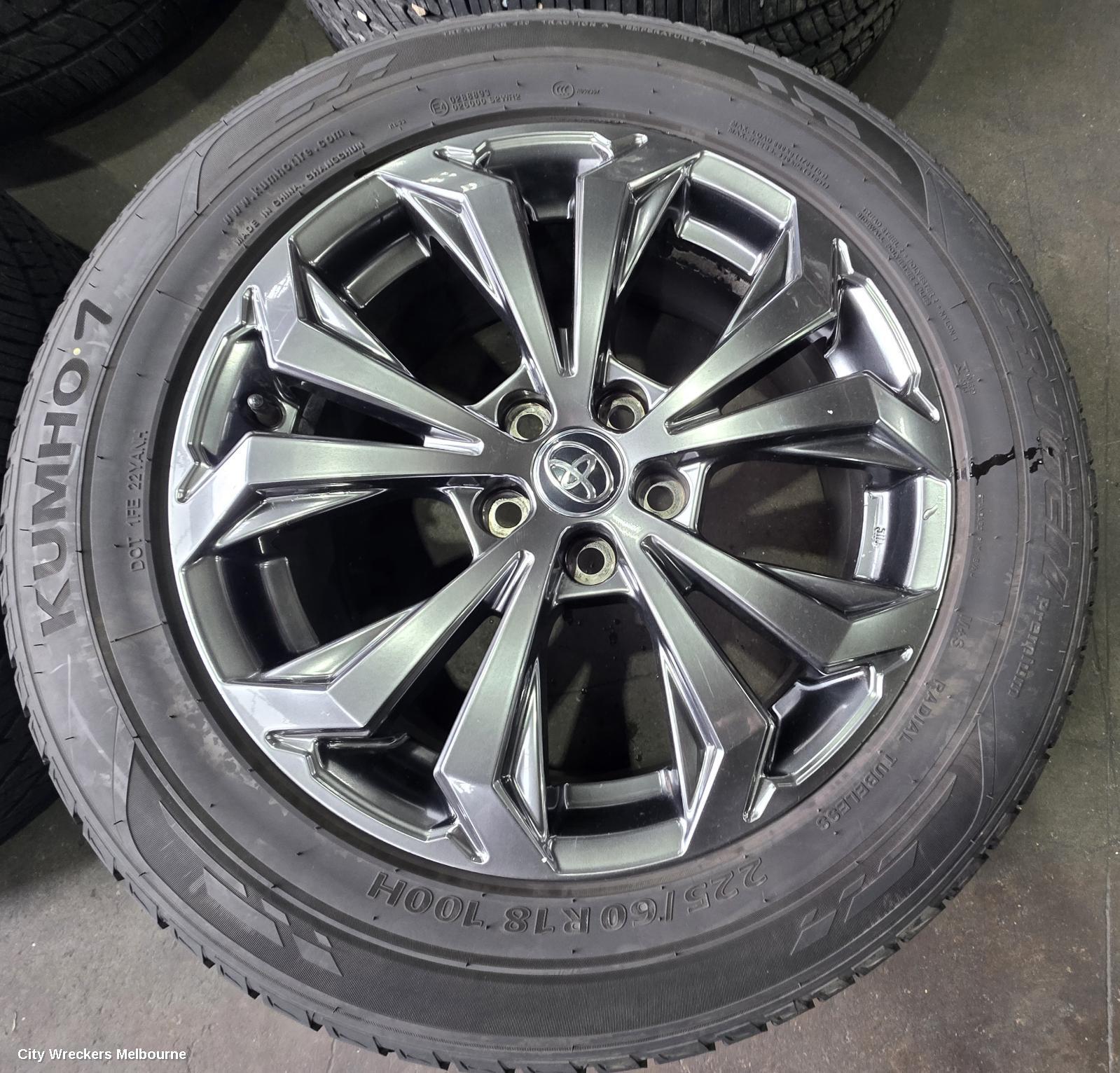 TOYOTA RAV4 WHEEL MAG, XA60, FACTORY, 18X7.5IN, 5 V SPOKE, GREY, 12/2025 ONWARDS