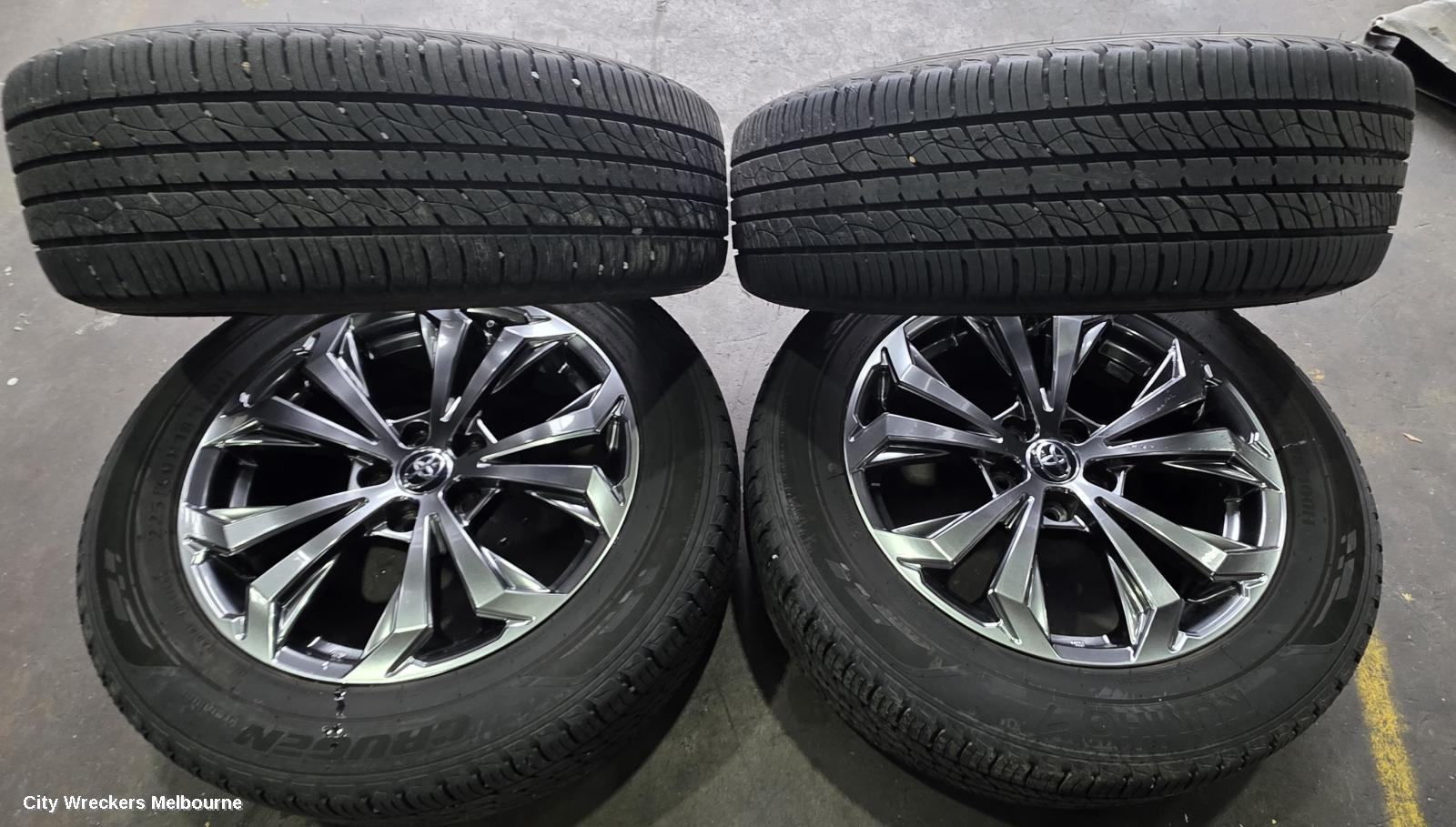 TOYOTA RAV4 WHEEL MAG, XA60, FACTORY, 18X7.5IN, 5 V SPOKE, GREY, 12/2025 ONWARDS