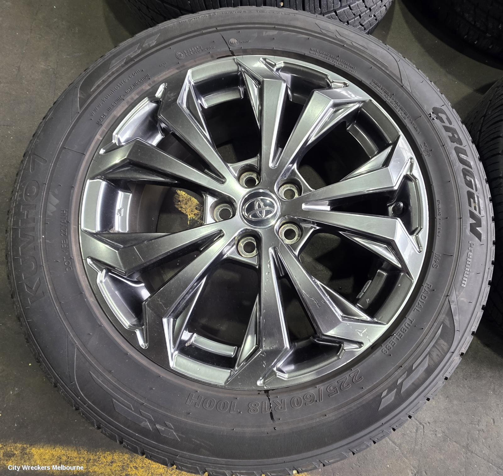 TOYOTA RAV4 WHEEL MAG, XA60, FACTORY, 18X7.5IN, 5 V SPOKE, GREY, 12/2025 ONWARDS