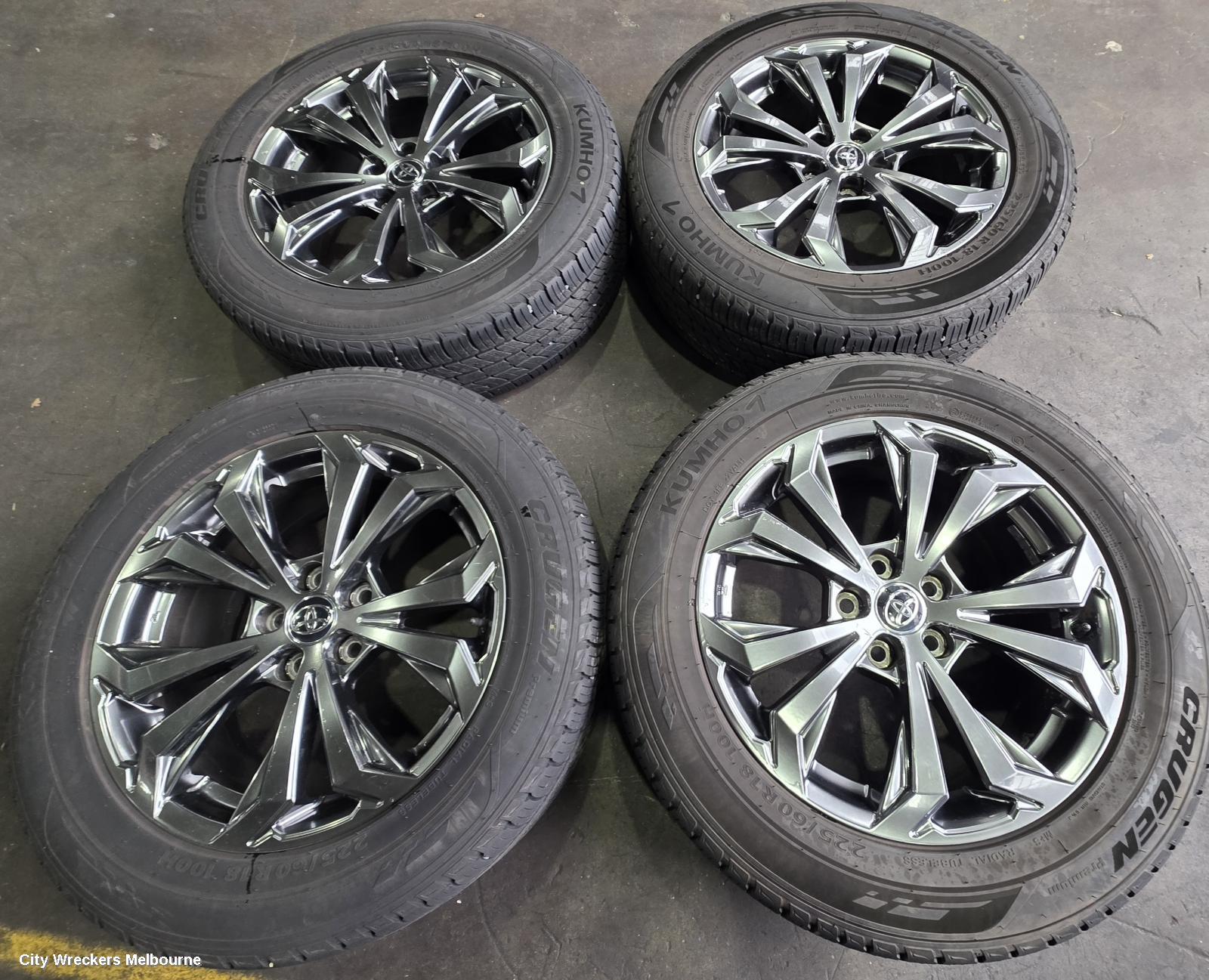 TOYOTA RAV4 WHEEL MAG, XA60, FACTORY, 18X7.5IN, 5 V SPOKE, GREY, 12/2025 ONWARDS