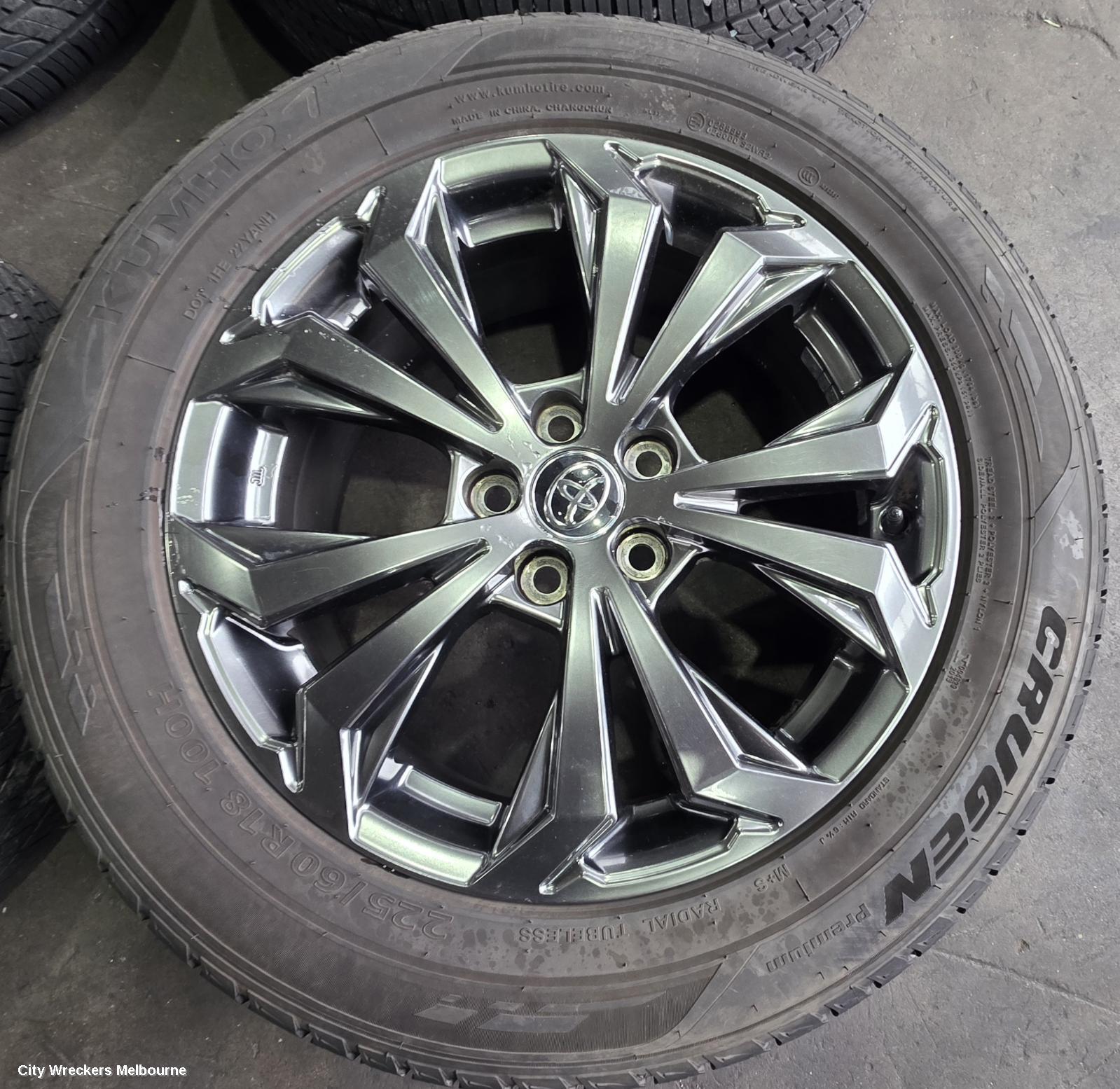 TOYOTA RAV4 WHEEL MAG, XA60, FACTORY, 18X7.5IN, 5 V SPOKE, GREY, 12/2025 ONWARDS
