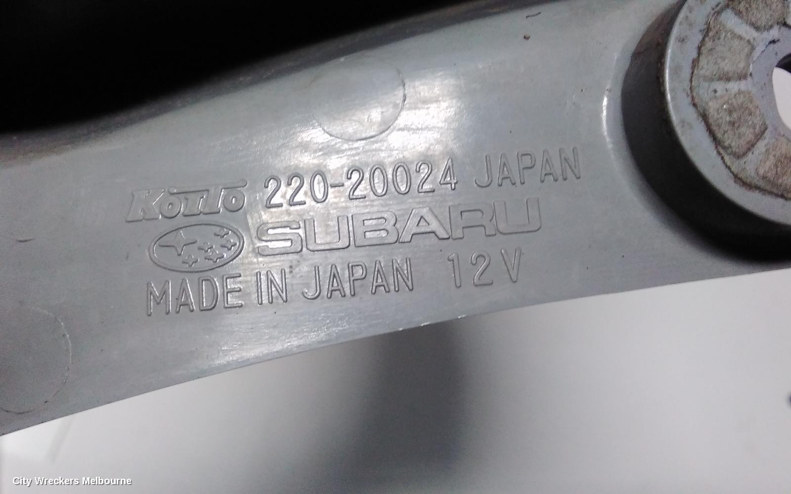 SUBARU IMPREZA RIGHT TAILLIGHT, HATCH, WRX, IN BODY, 04/2007 - 12/2013