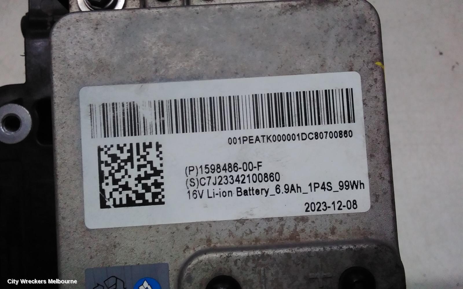 TESLA MODEL Y BATTERY, 1ST GEN, 16V VOLT BATTERY, 03/2022 ONWARDS