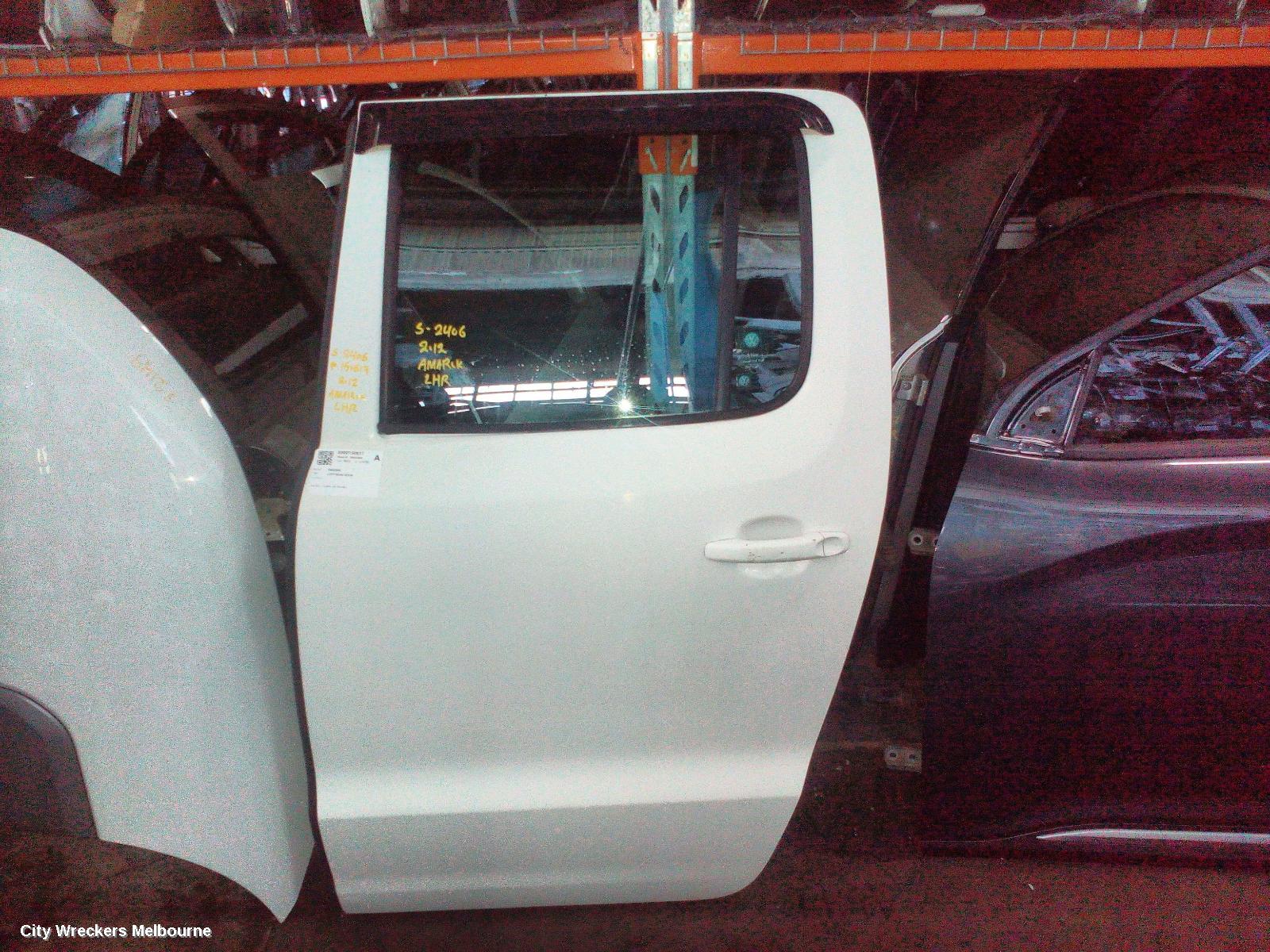 VOLKSWAGEN AMAROK LEFT REAR DOOR/SLIDING, 2H, DUAL CAB, 10/2010 - 09/2022